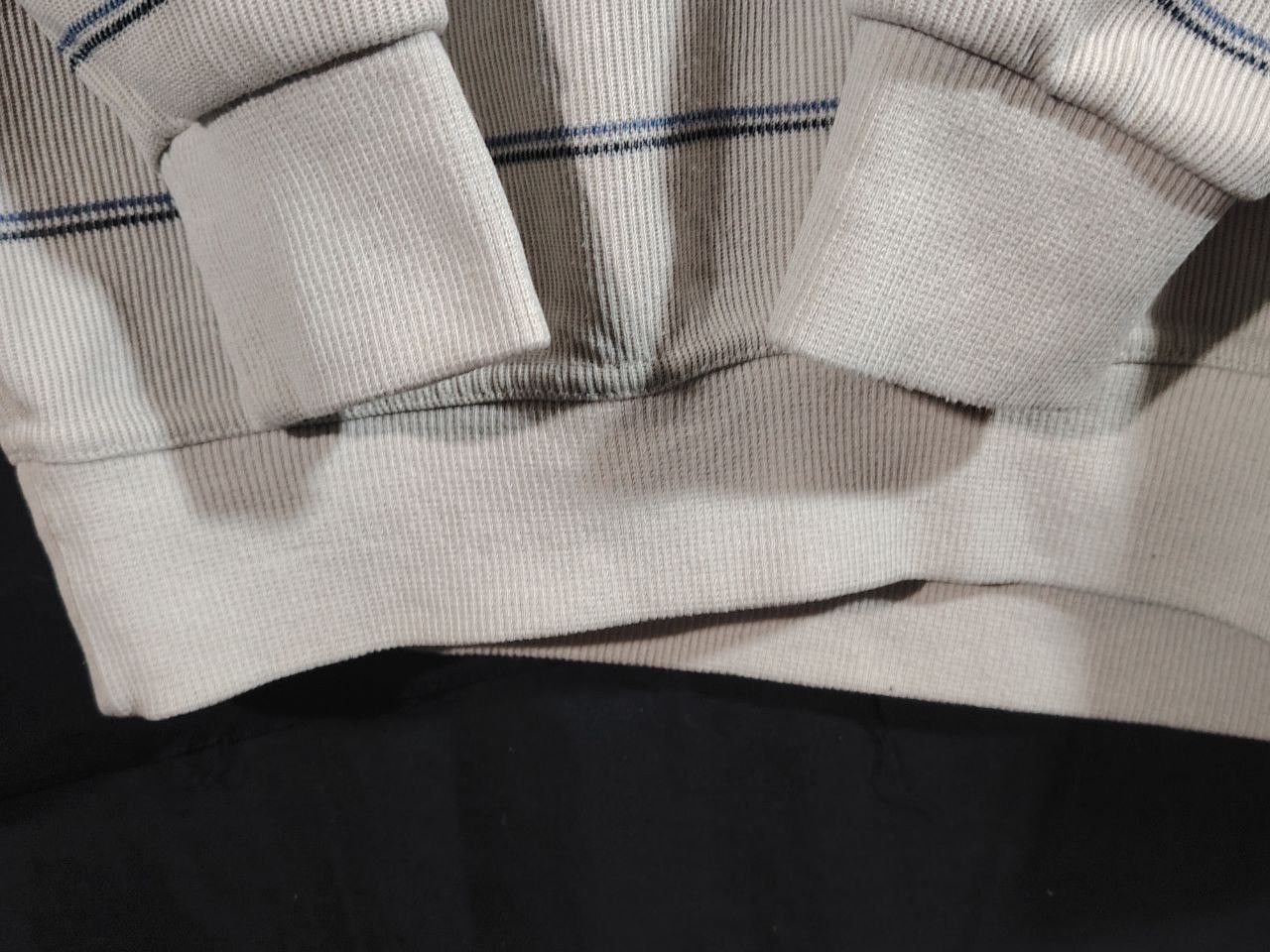 Vintage 90s Santa Barbara Polo & Racquet Club Striped Quarter-Zip Size US L / EU 52-54 / 3 - 3 Thumbnail