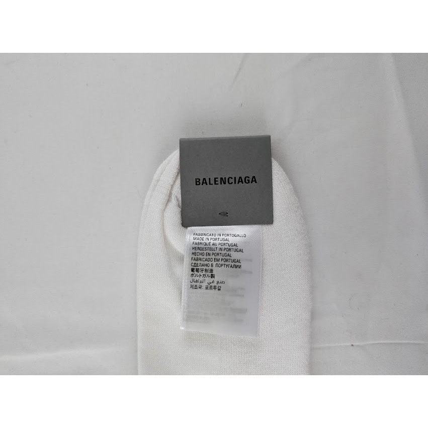 Balenciaga o1rshd1 Size: XL / Stripe Socks in White/Black/Red Size ONE SIZE - 4 Thumbnail