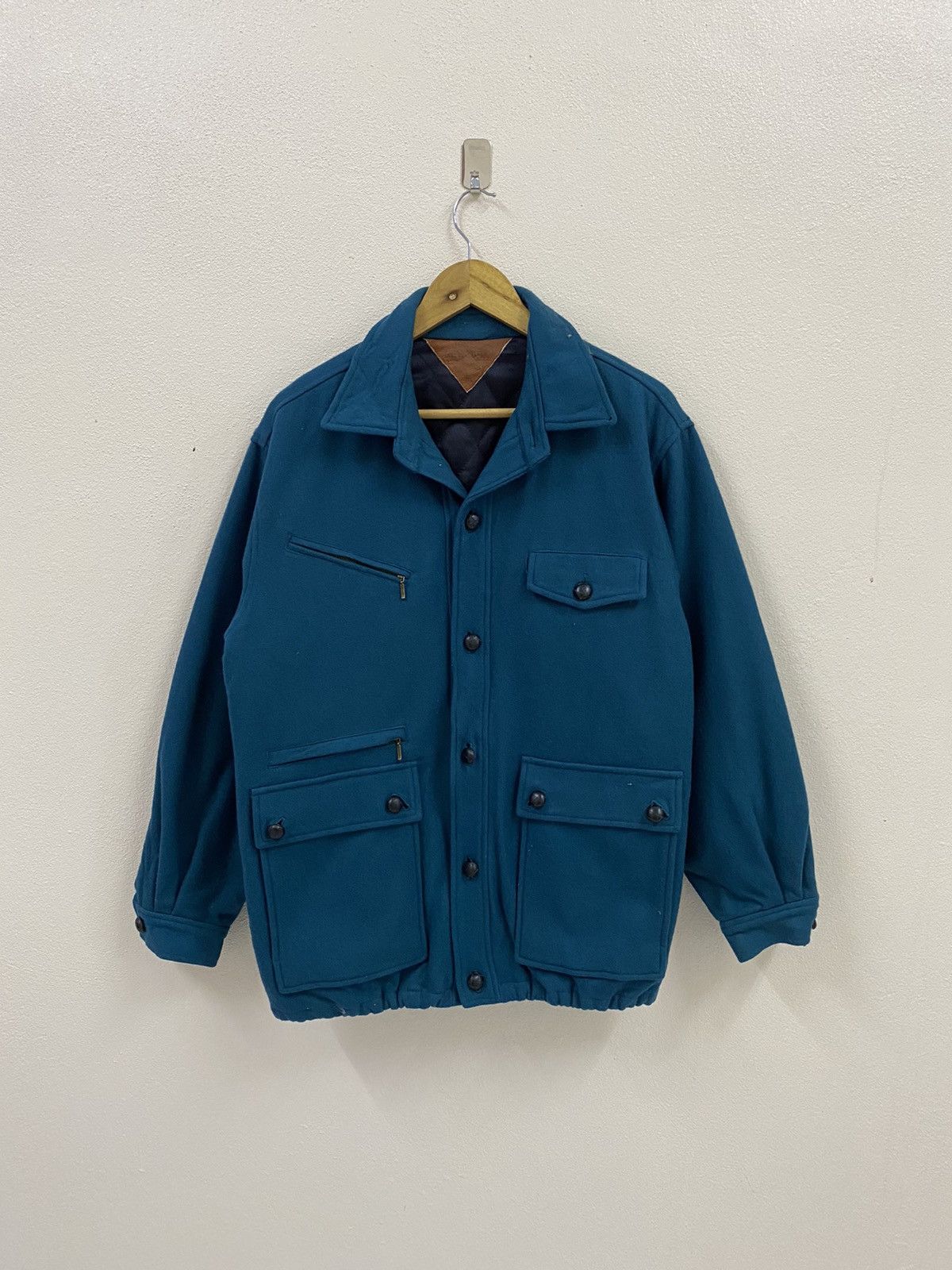 Jones New York × Vintage Jones New York Wool Jacket Mackinaw Style Size US L / EU 52-54 / 3 - 2 Thumbnail