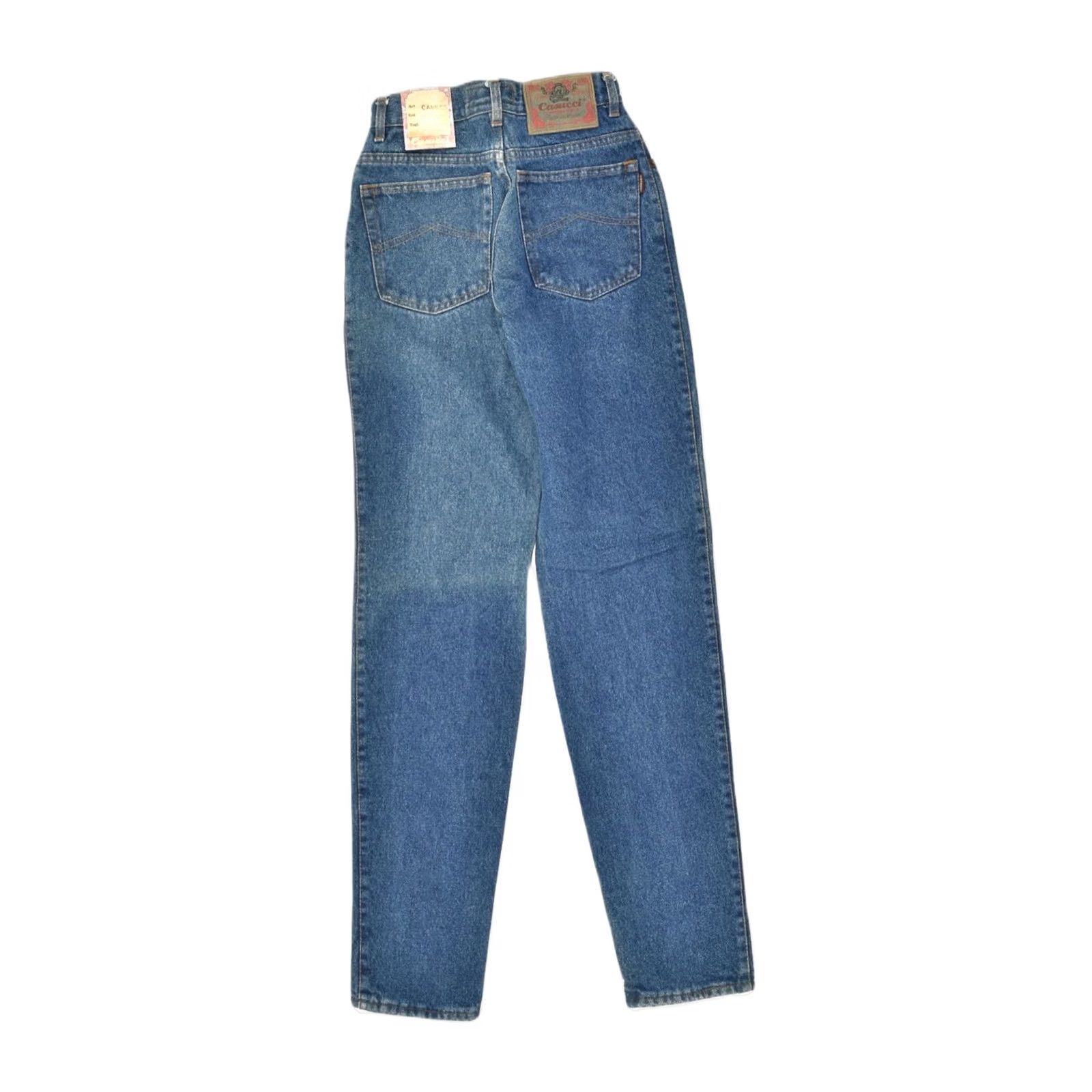 Vintage CASSUCI Womens High Waist Slim Jeans Blue Cotton W24 L31 Size 42" / US 20 - 2 Thumbnail