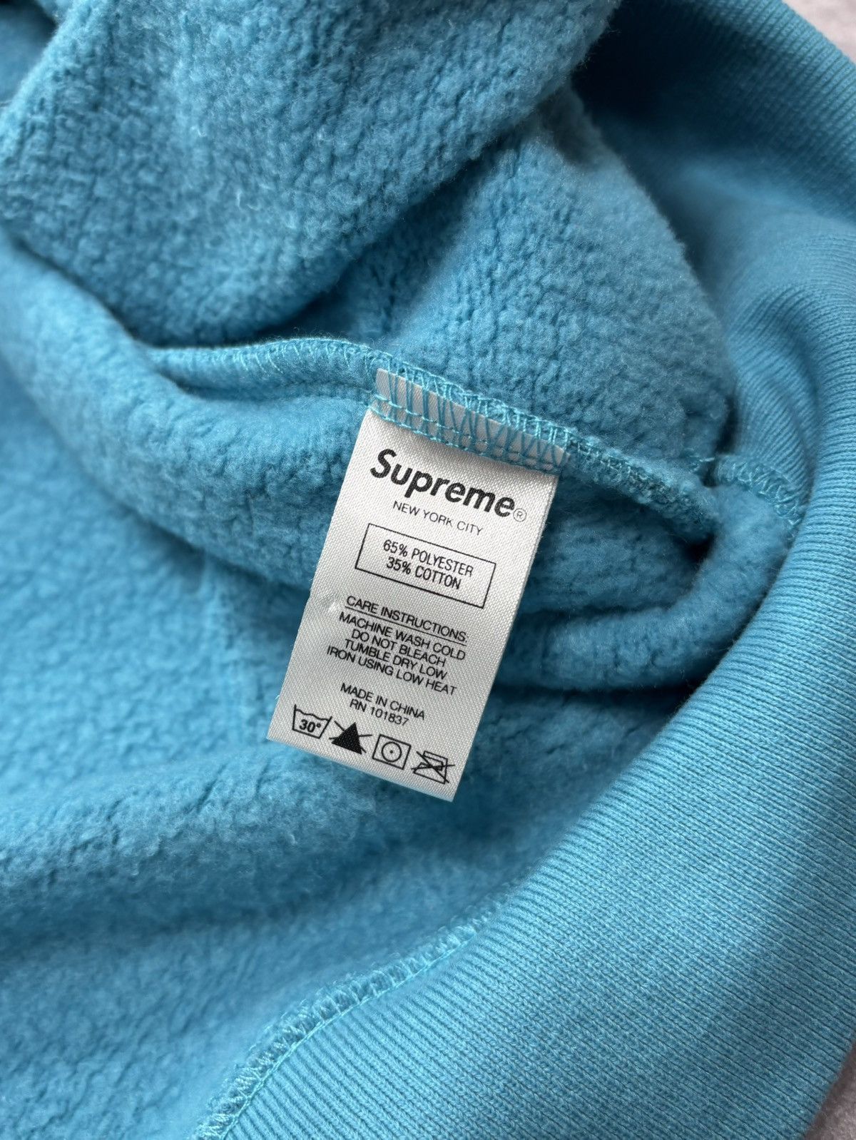 Supreme Supreme Laser Cut S Logo Hooded Sweatshirt (Cyan) Size US M / EU 48-50 / 2 - 6 Thumbnail