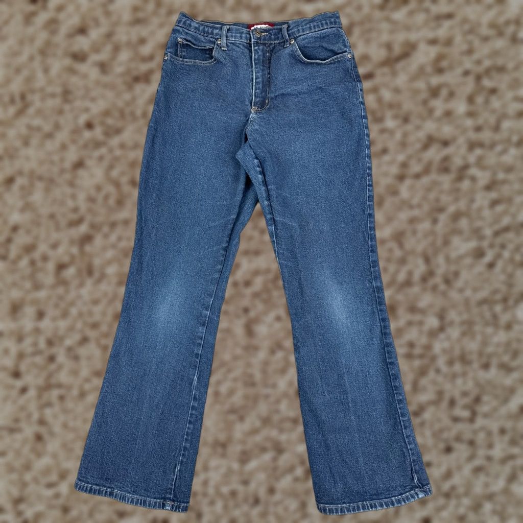 Vintage LA Blues Jeans Womens 8 Denim Bootcut Mid Rise 26x29 Jeans Blue Cotton Blend 5-Pocket Design Distressed Vintage No Size 30" / US 8 / IT 44 - 1 Thumbnail