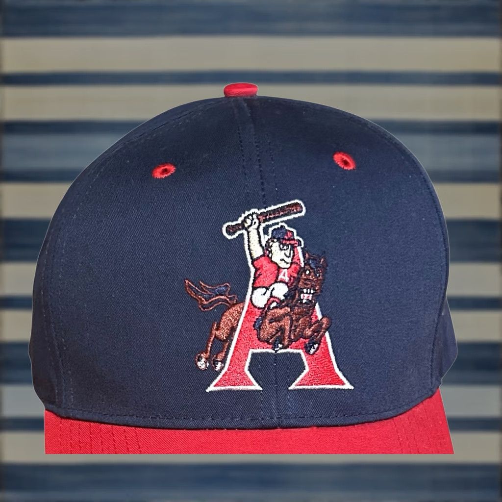 Vintage VINTAGE Arkansas Travelers Baseball Hat Cap Y2K Minor League Blue & Red Mens Adjustable One Size Cotton Polyester Canvas Knit Bre athable Size ONE SIZE - 1 Thumbnail