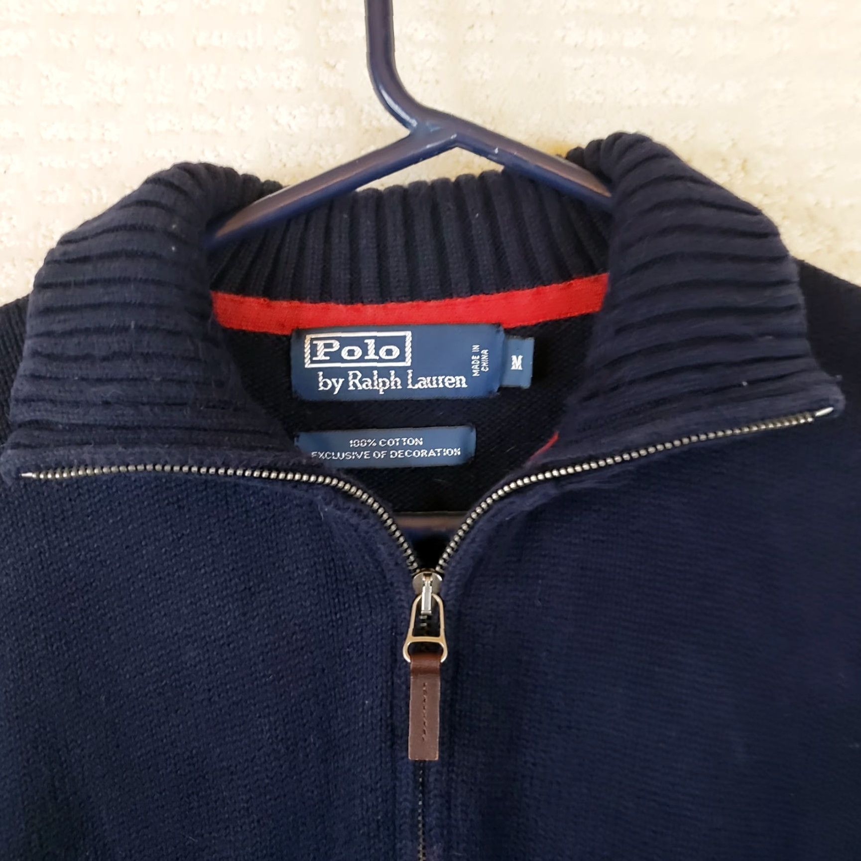 Polo Ralph Lauren Polo Ralph Lauren Sweater M Striped Long Sleeve 1/4 Zip Mock Neck Blue Red Logo Embroidered Classic Men’s Shirt? Size US M / EU 48-50 / 2 - 7 Thumbnail