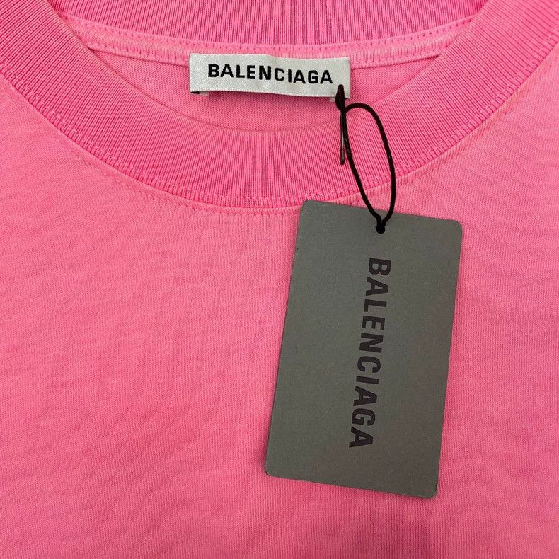 Balenciaga Balenciaga Hot Pink Coke Logo Short Sleeve T-Shirt 2502-Nex Size US XS / EU 42 / 0 - 5 Thumbnail