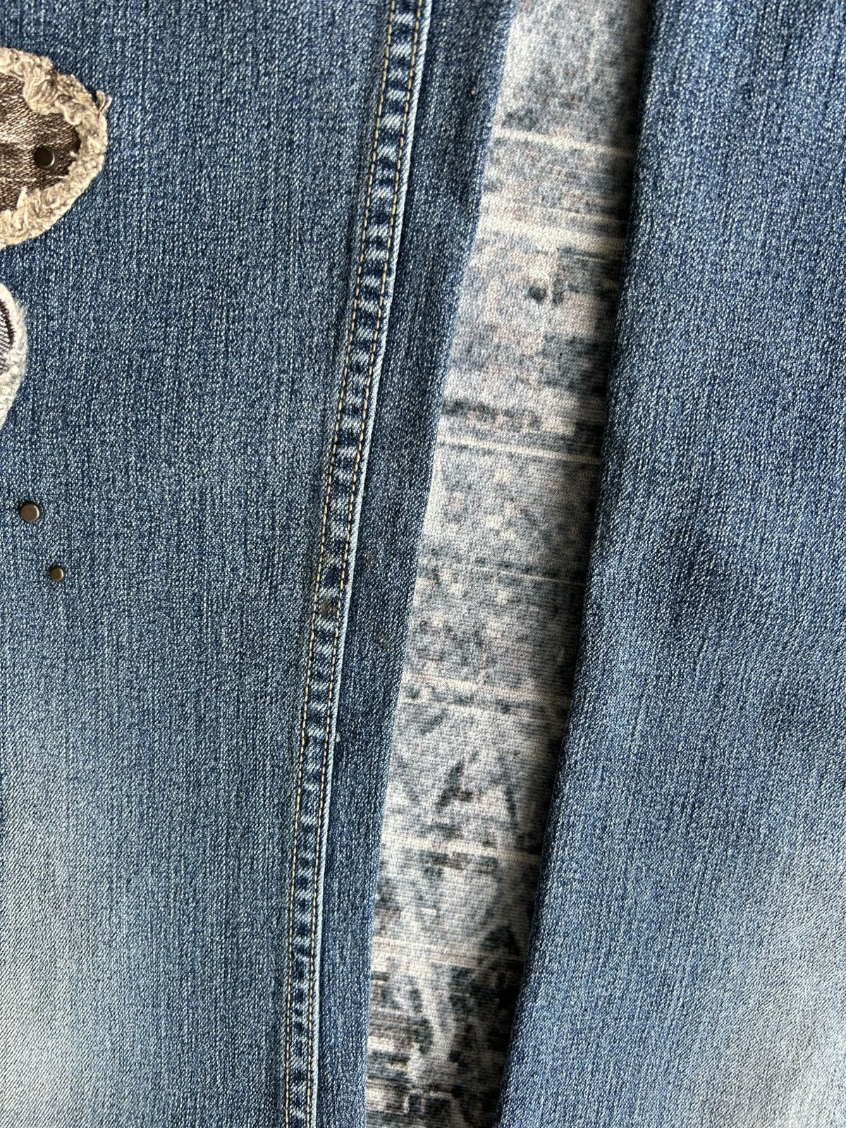 If Six Was Nine Embroidery Flower Flared Pants Size US 29 - 10 Thumbnail