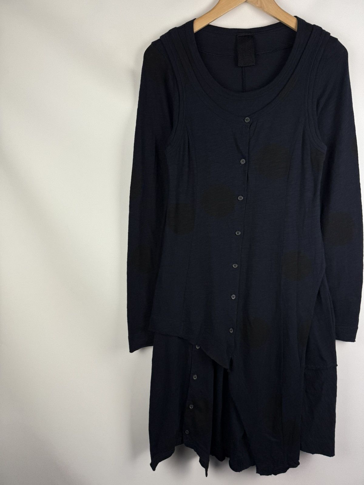 Rundholz Rundholz Avantgarde Assymetrical Button Front Cardigan Dress Size M / US 6-8 / IT 42-44 - 2 Thumbnail