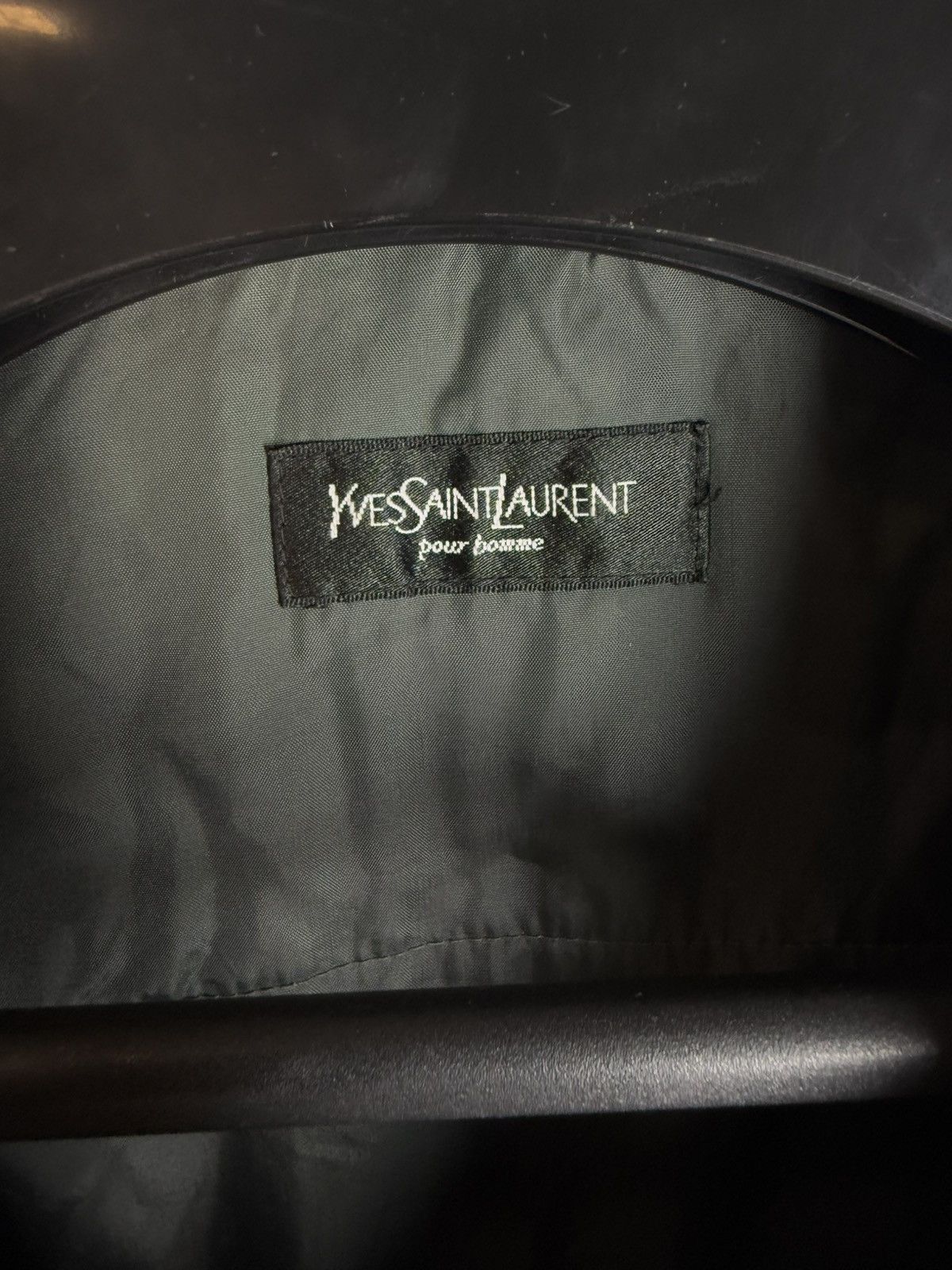 Warm YSL Jacket Black/Grey Autumn Bomber Vintage Luxury
