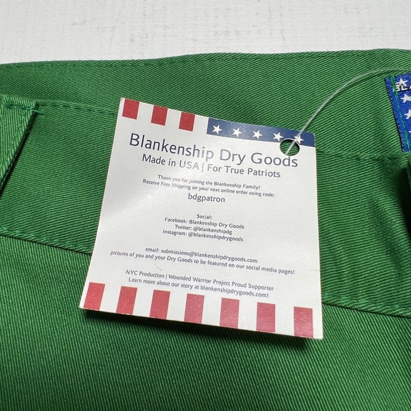 Other Blankenship Freedom Shorts Mens 32 Green NYC NWT Size US 32 / EU 48 - 5 Thumbnail