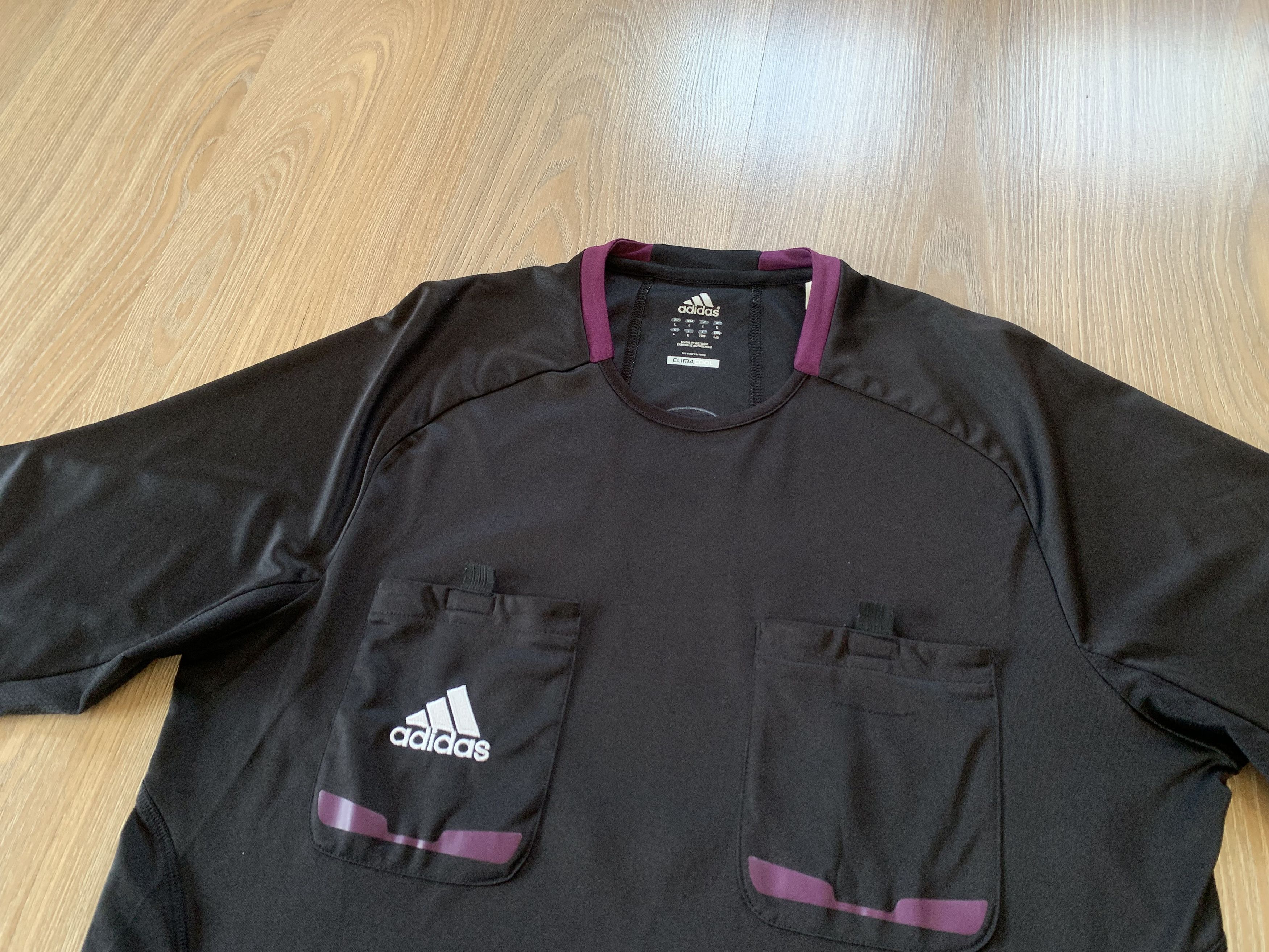 Adidas Adidas Formotion Referee Black Football Shirt Size US L / EU 52-54 / 3 - 4 Thumbnail