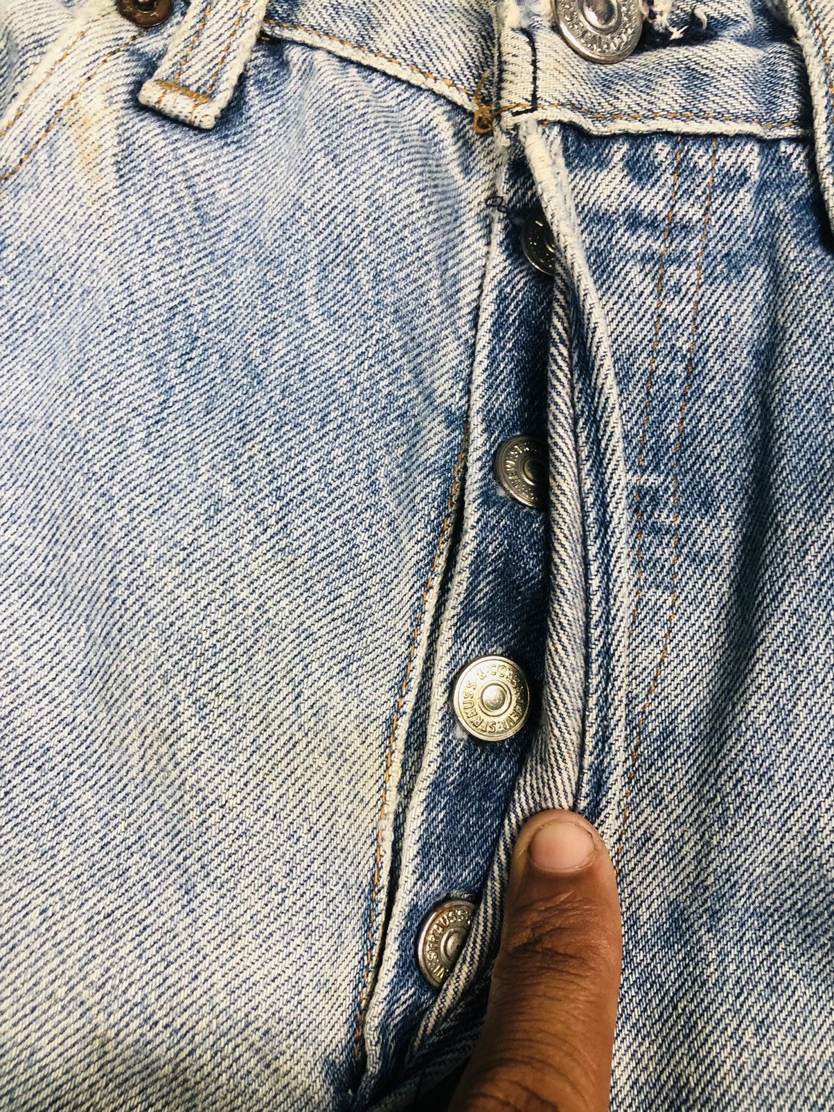 Levi's RARE VINTAGE Levi's 501 Custom Distressed Jeans (40) Size US 30 / EU 46 - 11 Thumbnail