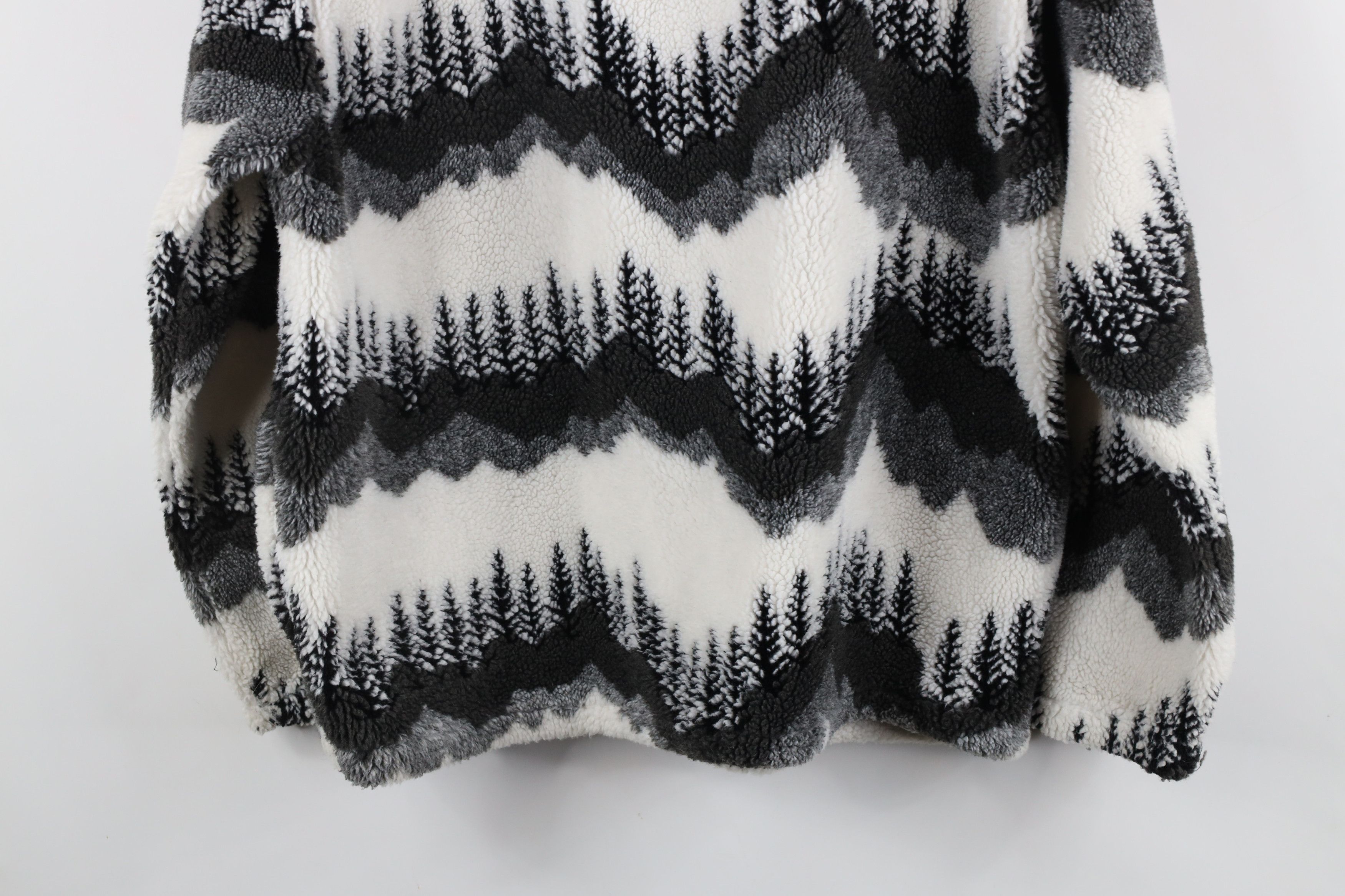 Vintage Vintage 90s Streetwear Print Deep Pile Fleece Jacket USA Size US XL / EU 56 / 4 - 11 Thumbnail