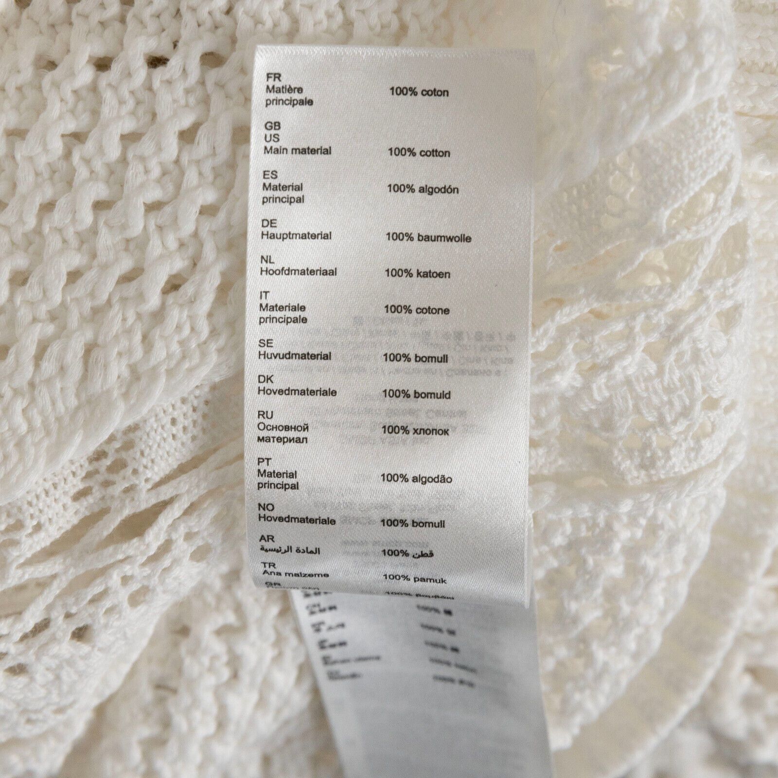 Maje Maje Women Mazet Open-Knitwork Cotton Sweater White Size 1/S Size S / US 4 / IT 40 - 7 Thumbnail