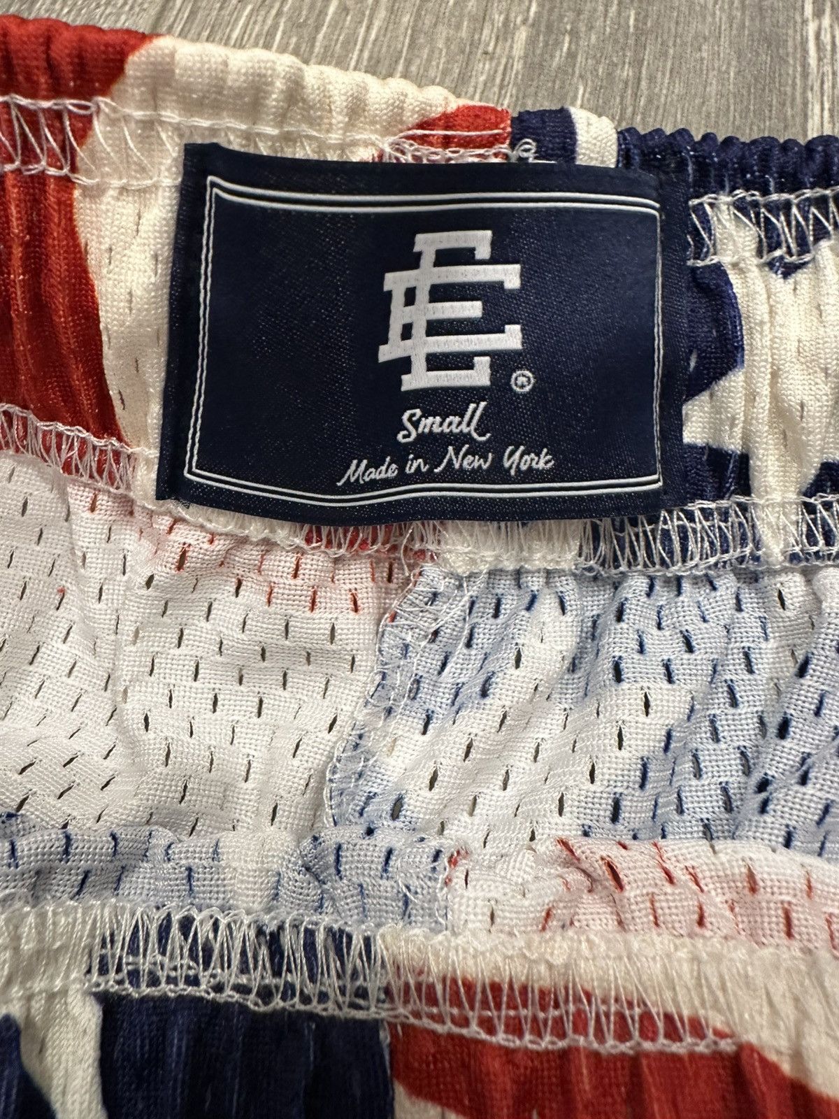 Eric Emanuel EE 4th of July Flag Basic Mesh Shorts Sz Small