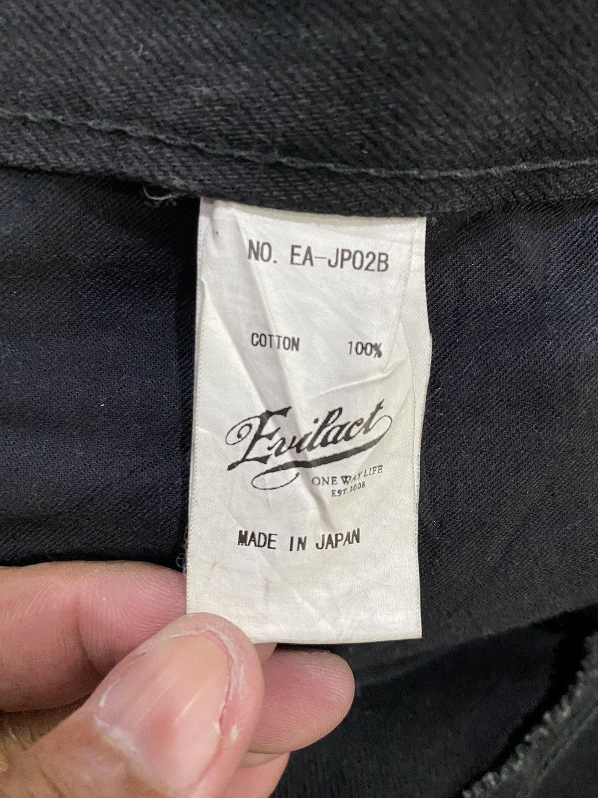 Designer The Evilact Redline Black Denim Jeans W32” Size US 32 / EU 48 - 12 Thumbnail