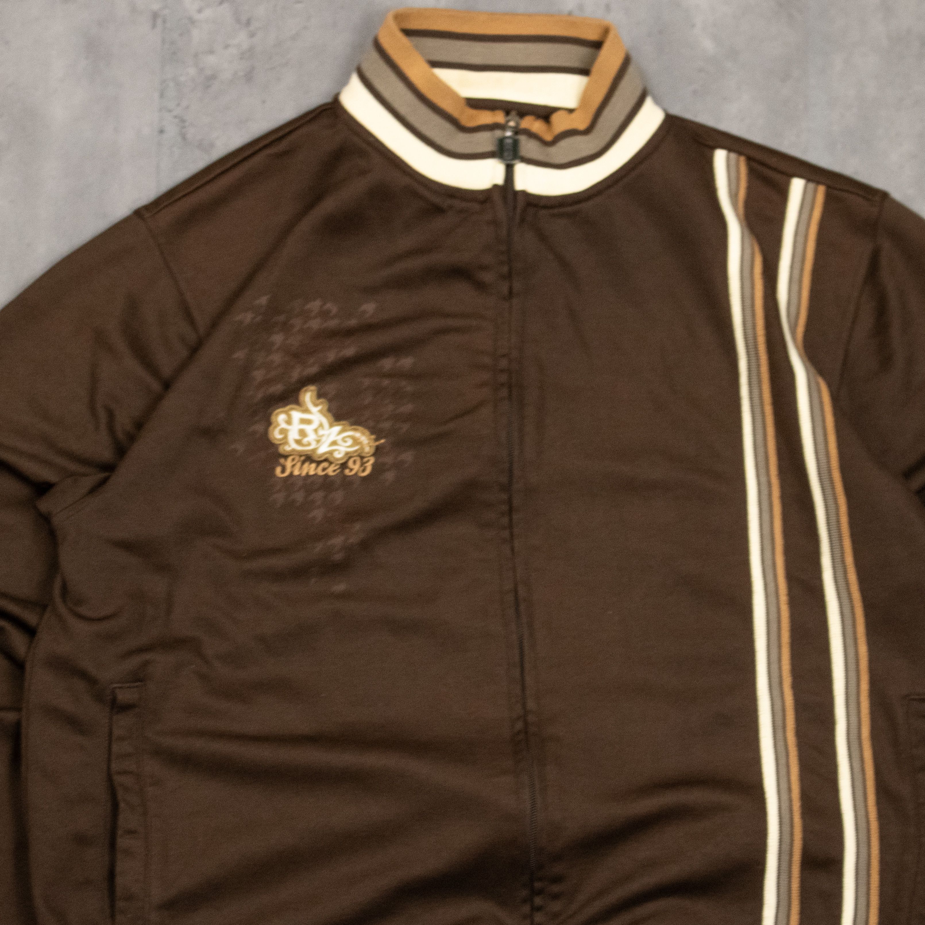 Japanese Brand Vintage VTG Y2K 2000's 00's Ripzone Brown Track Jacket Size US M / EU 48-50 / 2 - 6 Thumbnail