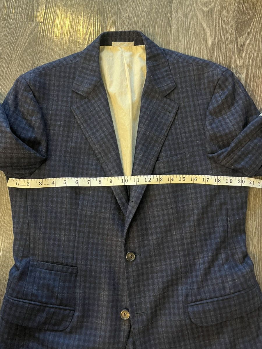 Brunello Cucinelli Stunning Brunello Cucinelli Blazer, Wool-Cashmere Navy check Size 50R - 9 Thumbnail