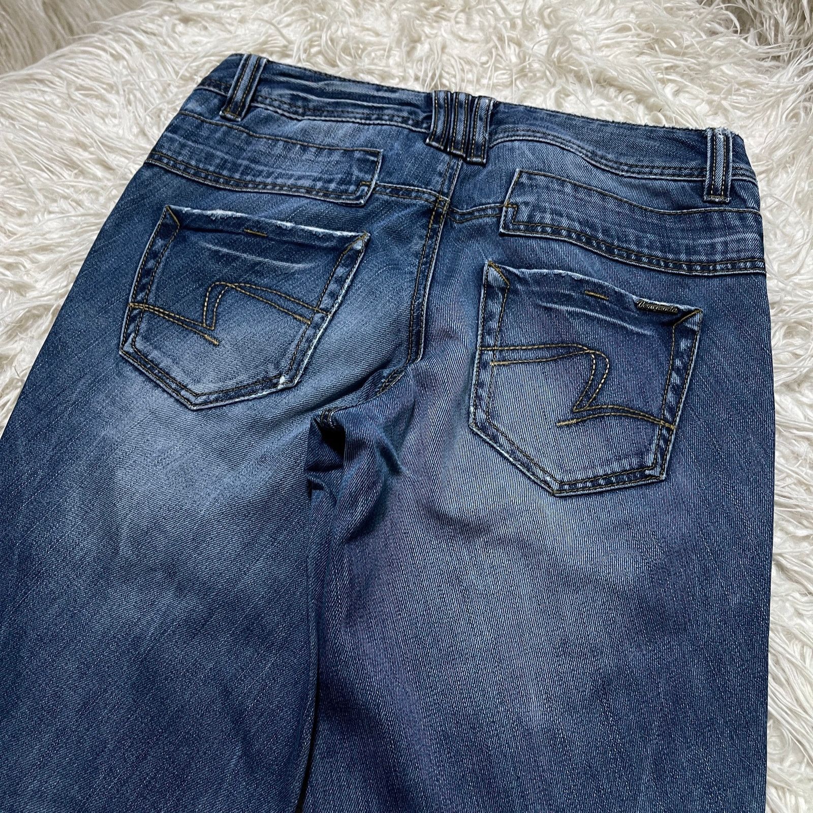 Hysteric Glamour Vintage Japanese Brand Faded Lowrise Bootcut Denim Jeans Size 30" / US 8 / IT 44 - 10 Thumbnail
