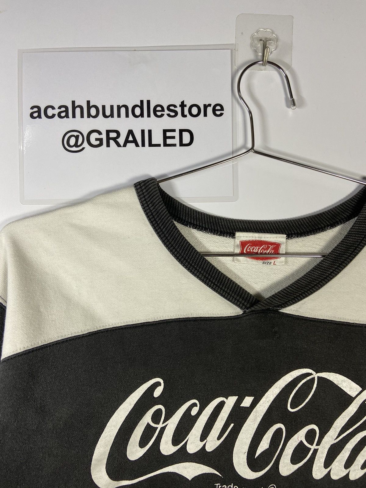Coca Cola COCA-COLA 1994 VINTAGE BLACK WHITE SWEATSHIRT Size US L / EU 52-54 / 3 - 8 Thumbnail