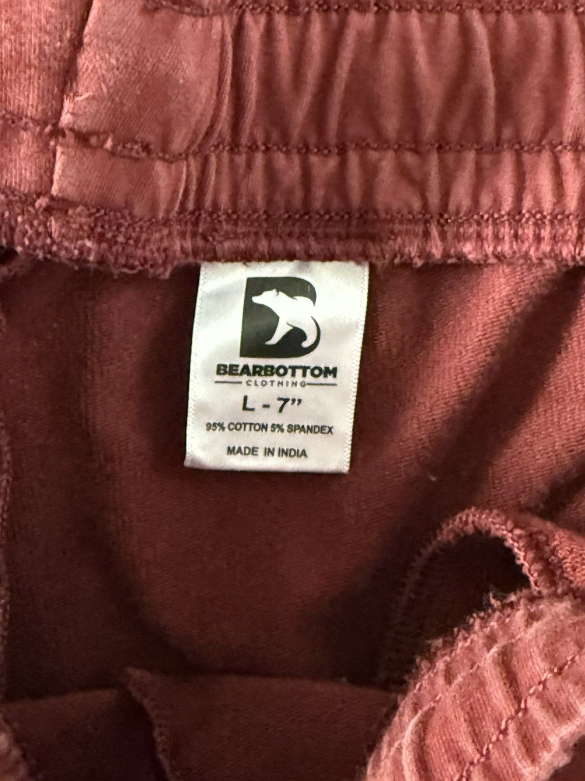 Other Bearbottom Clothing Lounge 7" Shorts Maroon Sz L Large Used Size US 34 / EU 50 - 3 Thumbnail