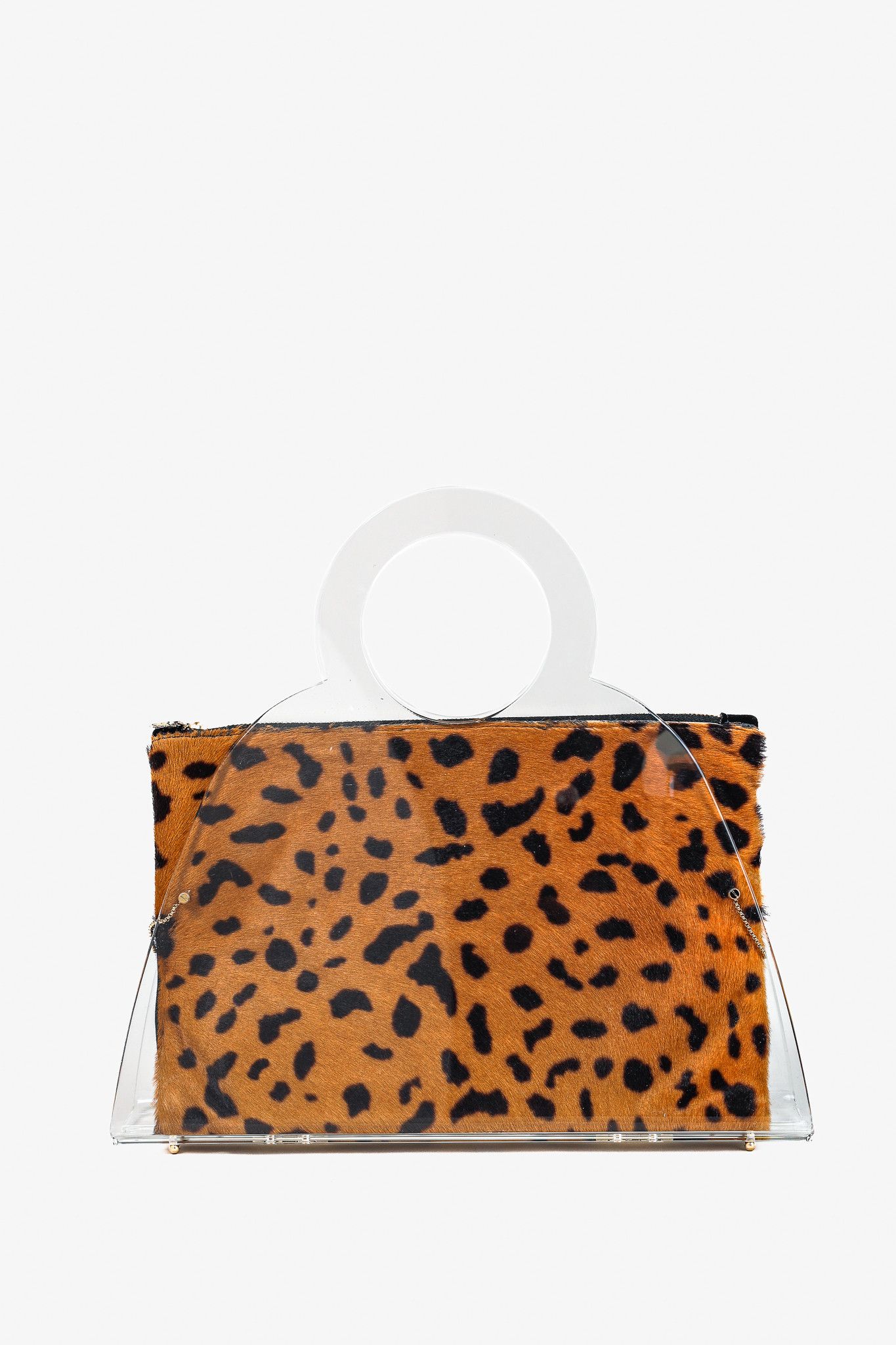 Charlotte Olympia Charlotte Olympia Zehava Pony Hair Plexiglass Handbag Size ONE SIZE - 4 Thumbnail