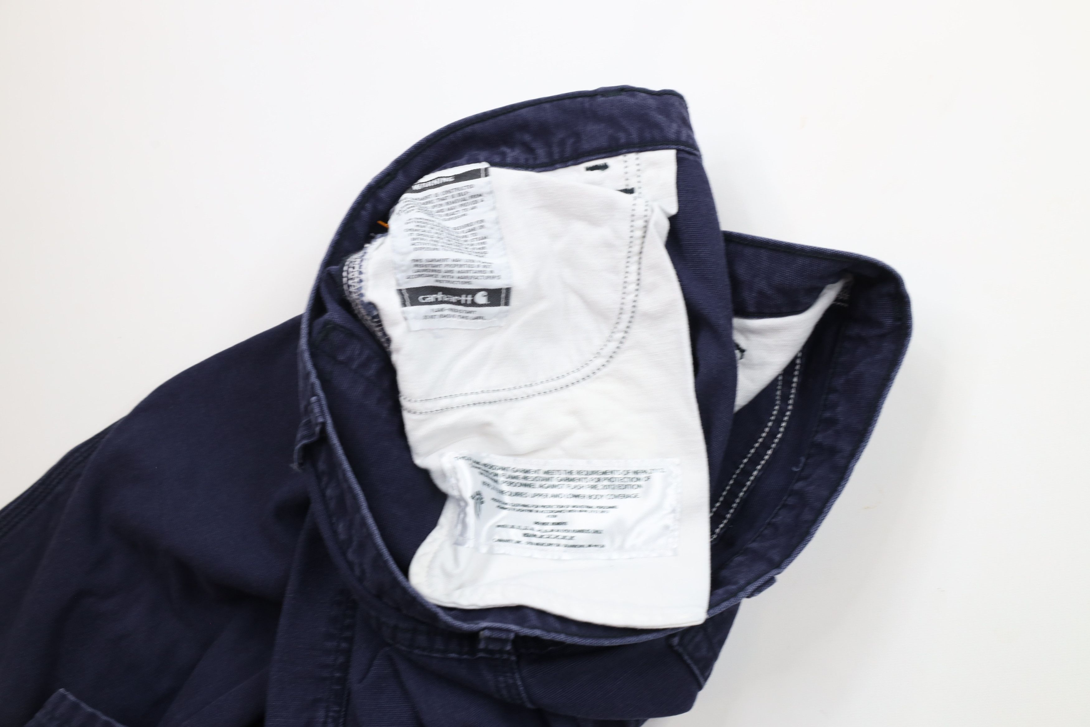 Carhartt × Vintage Vintage Carhartt FR Fire Flame Resistant Dungaree Work Pants Size US 40 / EU 56 - 8 Thumbnail