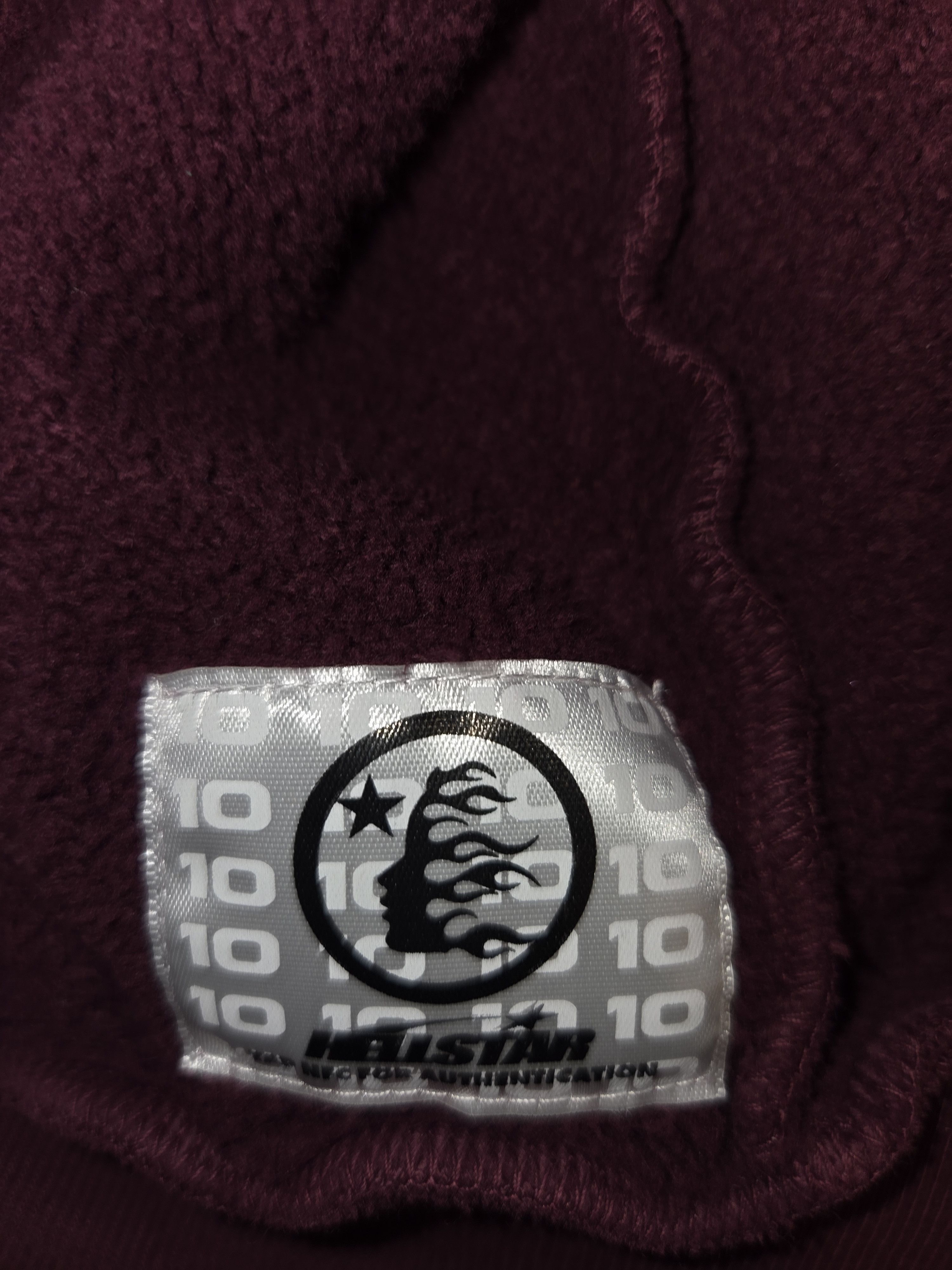 HELLSTAR Hellstar Burgundy zip up hoodie Size US L / EU 52-54 / 3 - 4 Thumbnail