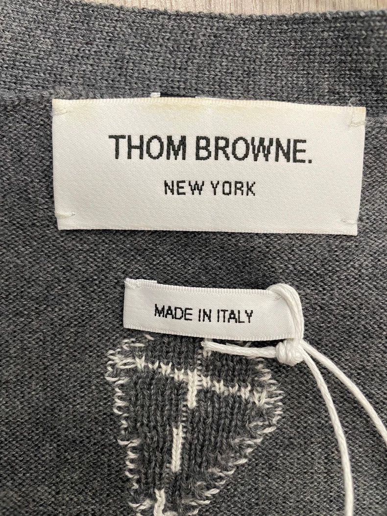 Thom Browne Thom Browne size1 Gray kite plane wool sweater Size US S / EU 44-46 / 1 - 6 Thumbnail
