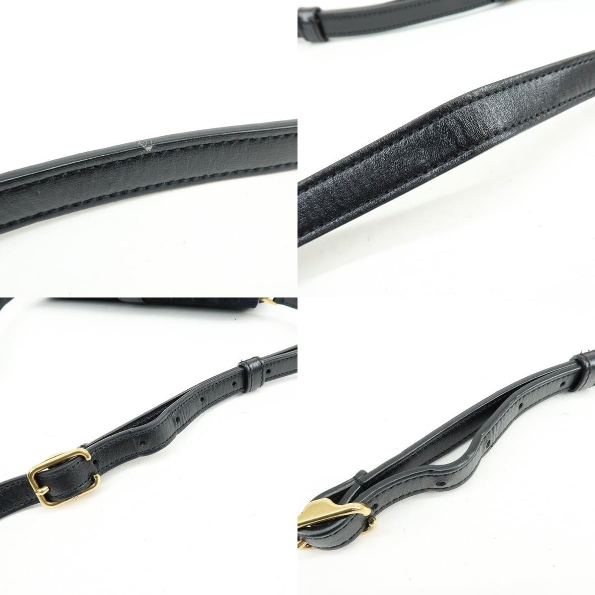 Saint Laurent Paris Saint Laurent Monogram Suede Shoulder Bag Black Size ONE SIZE - 4 Thumbnail