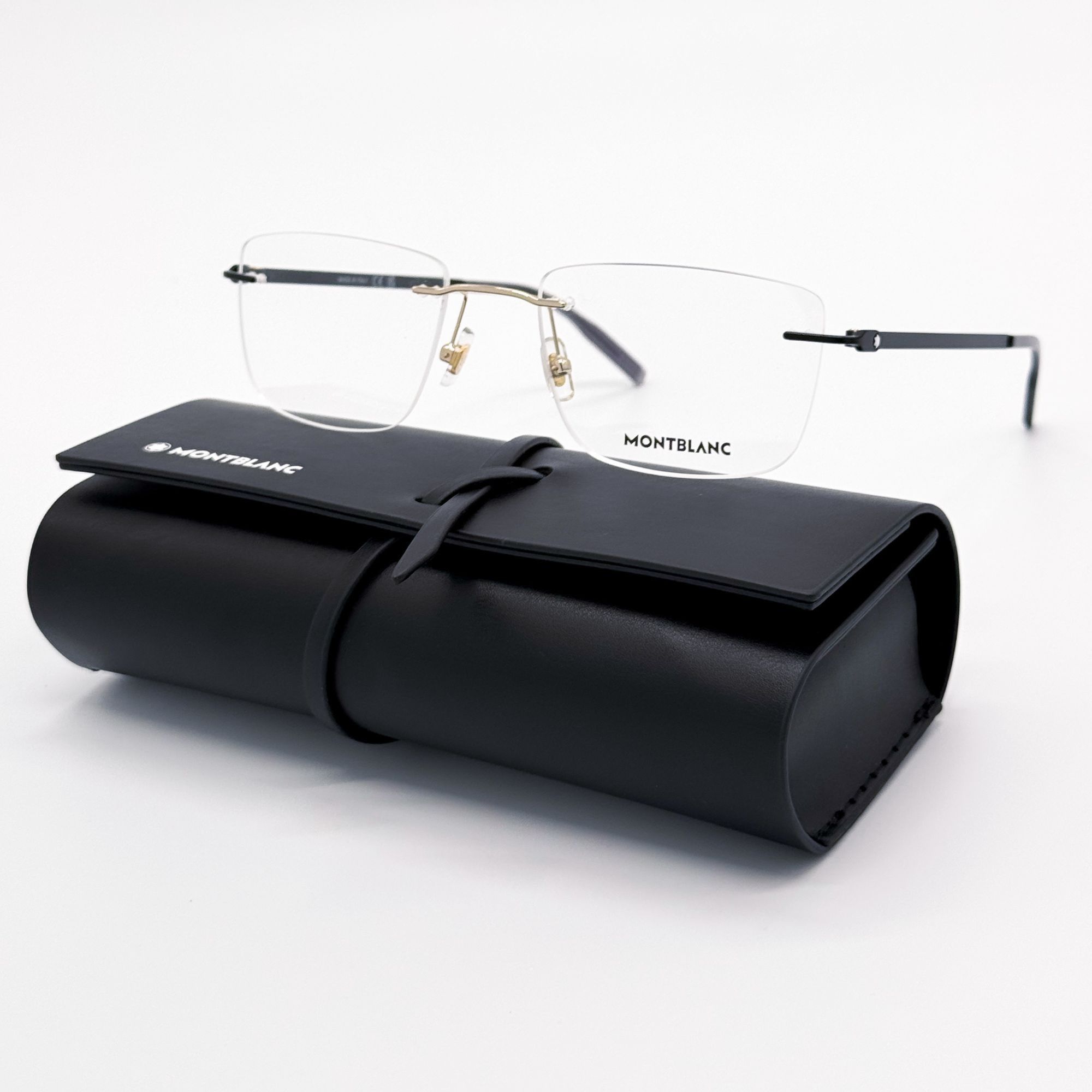 Montblanc NEW MONTBLANC EYEGLASSES MB0281O 006 BLACK MEN EYEWEAR Size ONE SIZE - 1 Thumbnail