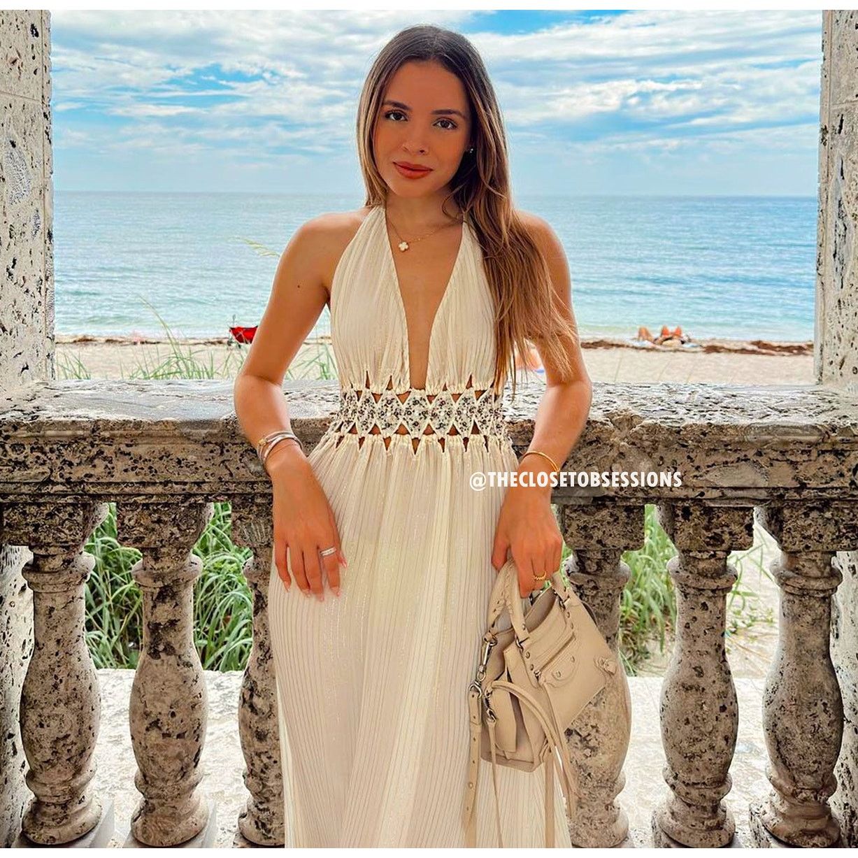 halter neck zara dress ZARA MAXI DRESS main image 0