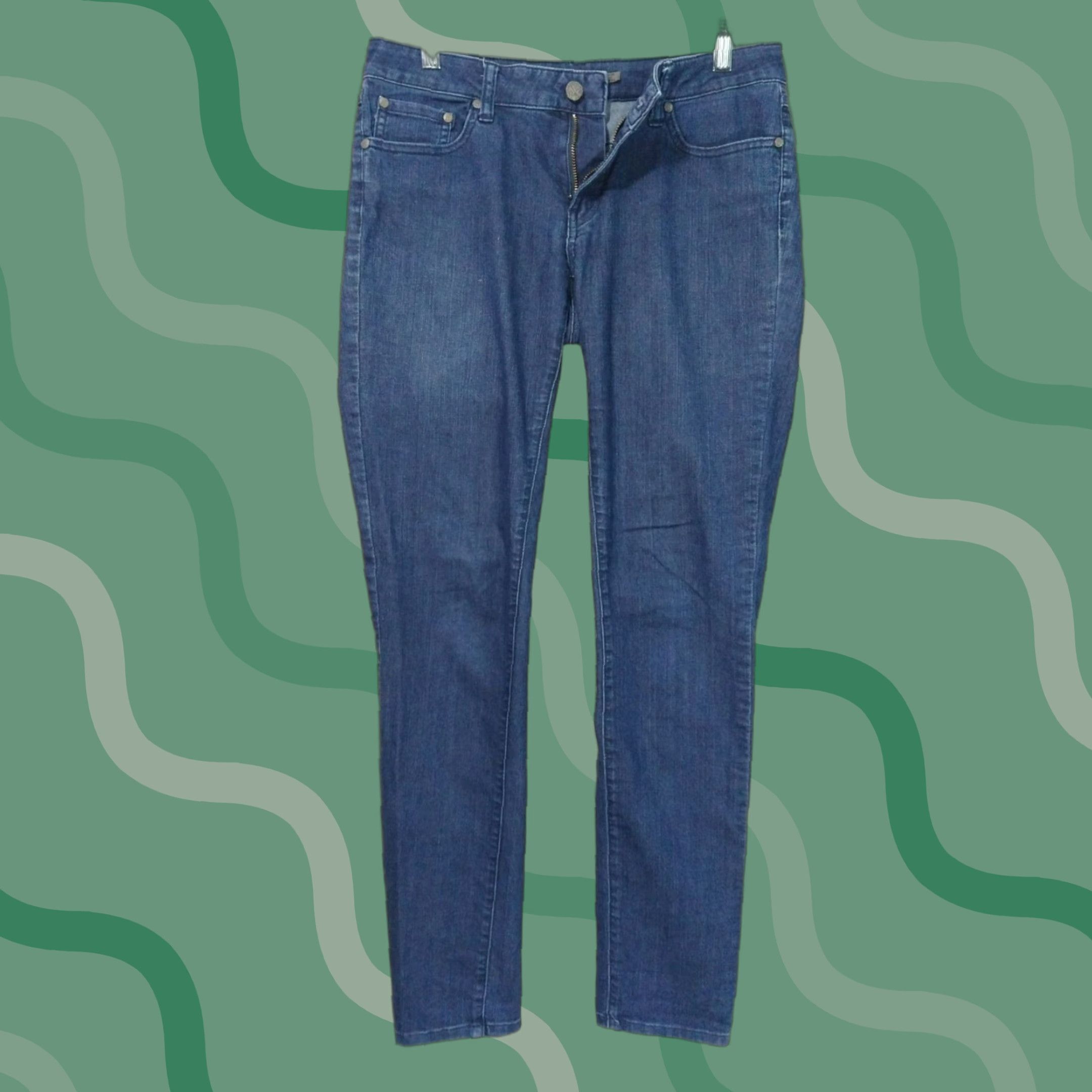 Prana prAna Jeans Womens 8/29 Blue Denim Kara Low Rise Skinny Stretch Organic Cotton Shirt Womens Jeans 8 Blue 5-Pocket Skinny Stretch Vintage No Size 30" / US 8 / IT 44 - 1 Thumbnail