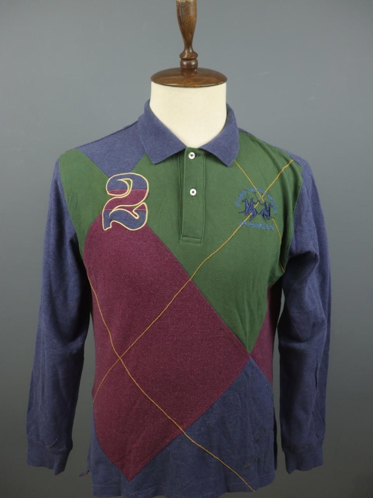 La Martina LA MARTINA Buenos Aires Multi Cotton Polo Shirt Size M Size US M / EU 48-50 / 2 - 1 Thumbnail