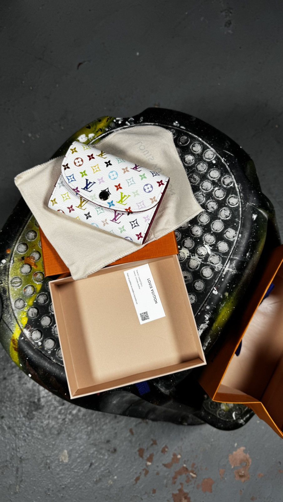 Louis Vuitton × Takashi Murakami Louis Vuitton x Takashi Murakami Rosalie Coin Purse Size ONE SIZE - 1 Thumbnail