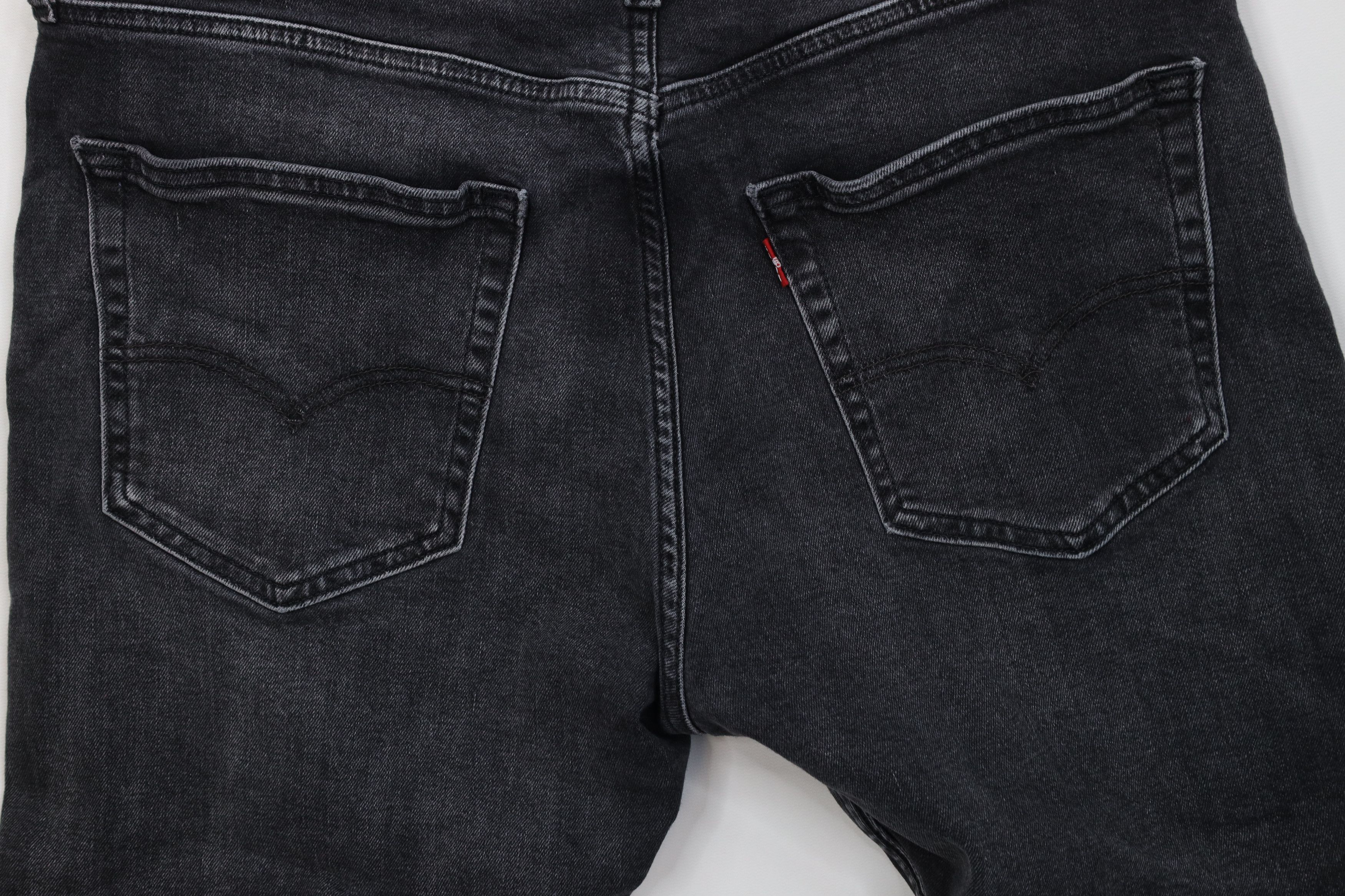 Levi's Vintage Y2K Levis 412 Stretch Above Knee Denim Shorts Black Size US 36 / EU 52 - 10 Thumbnail
