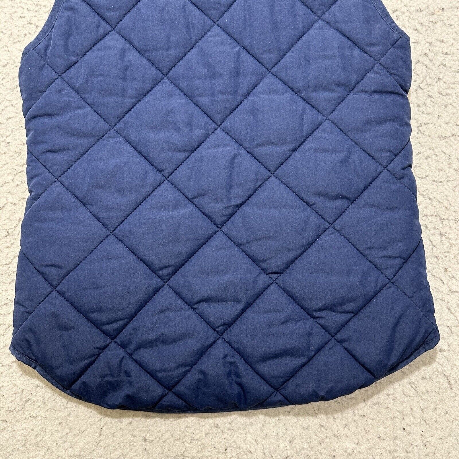 J.Crew J. Crew XXS Quilted Puffer Vest Full Zip Navy Blue Jacket Size XXS / US 00 / IT 34 - 12 Thumbnail