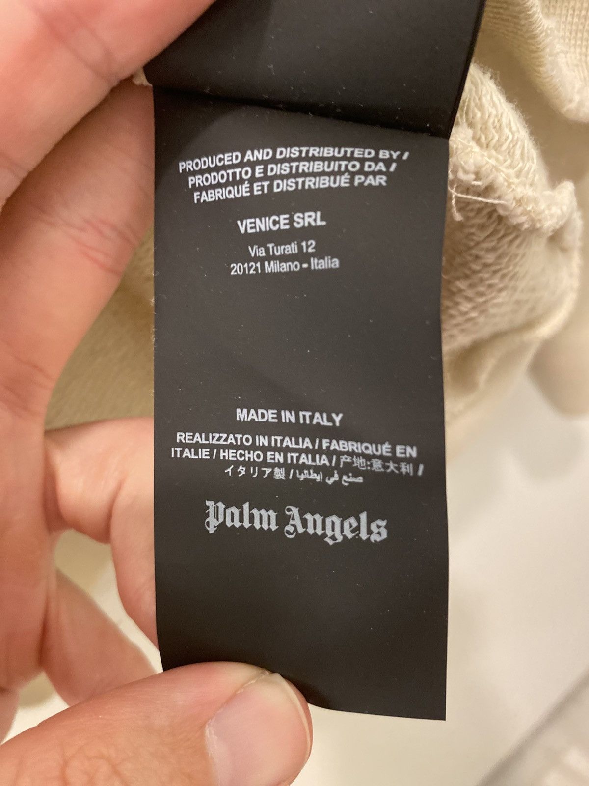 Palm Angels Palm Angels Life Is Palm Thrashed Paint Splatter Hoodie Size US S / EU 44-46 / 1 - 7 Thumbnail
