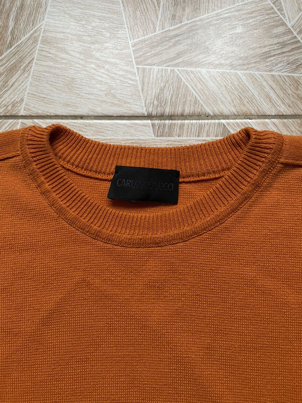 Carlo Colucci × Japanese Brand Vintage Italy Designer Carlo Colucci Knitted Sweater Orange Size US XL / EU 56 / 4 - 4 Thumbnail