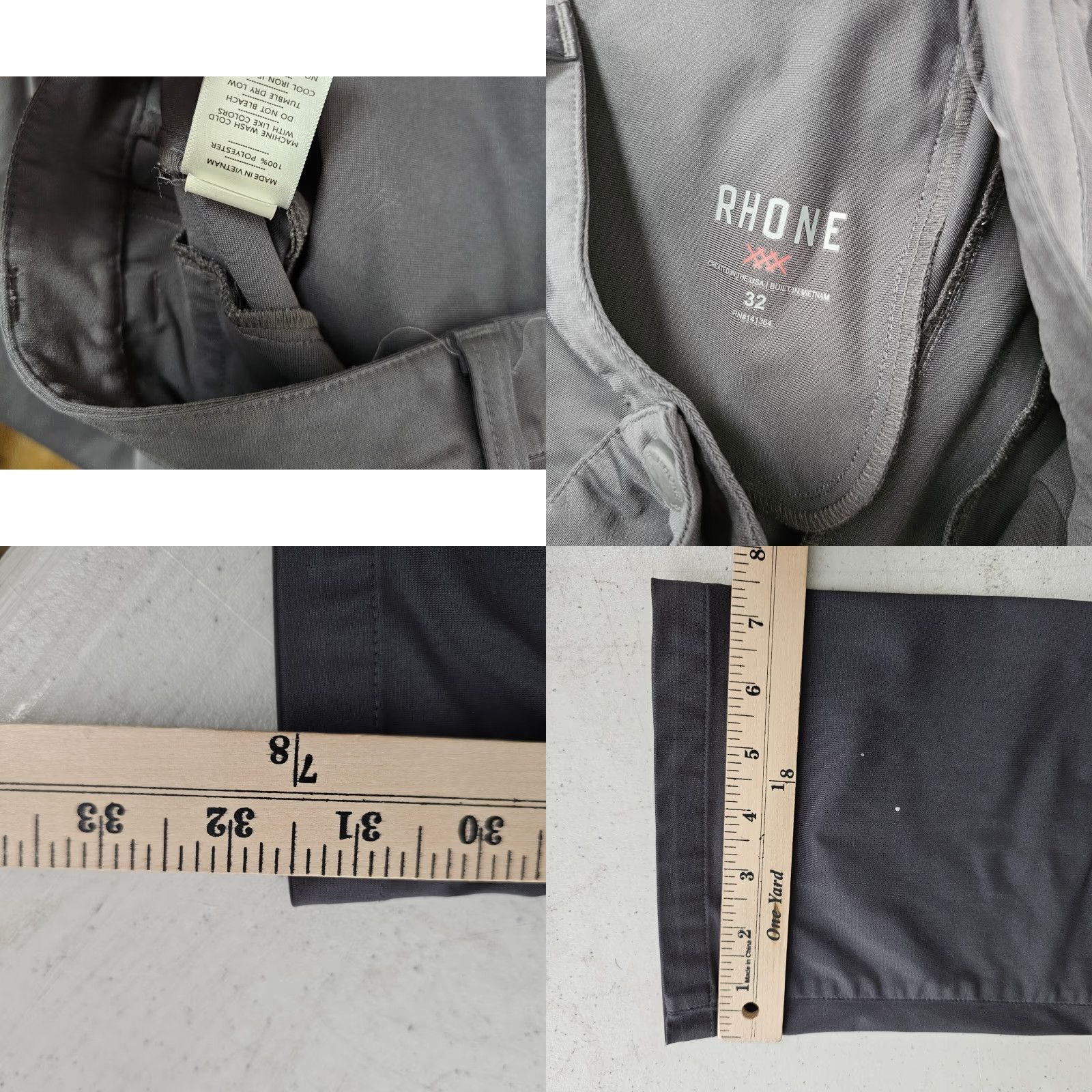 Rhone Rhone Mens Pants Chino Straight 32x32 Gray Travel Casual Business Sports Mens (32) Size US 32 / EU 48 - 9 Thumbnail
