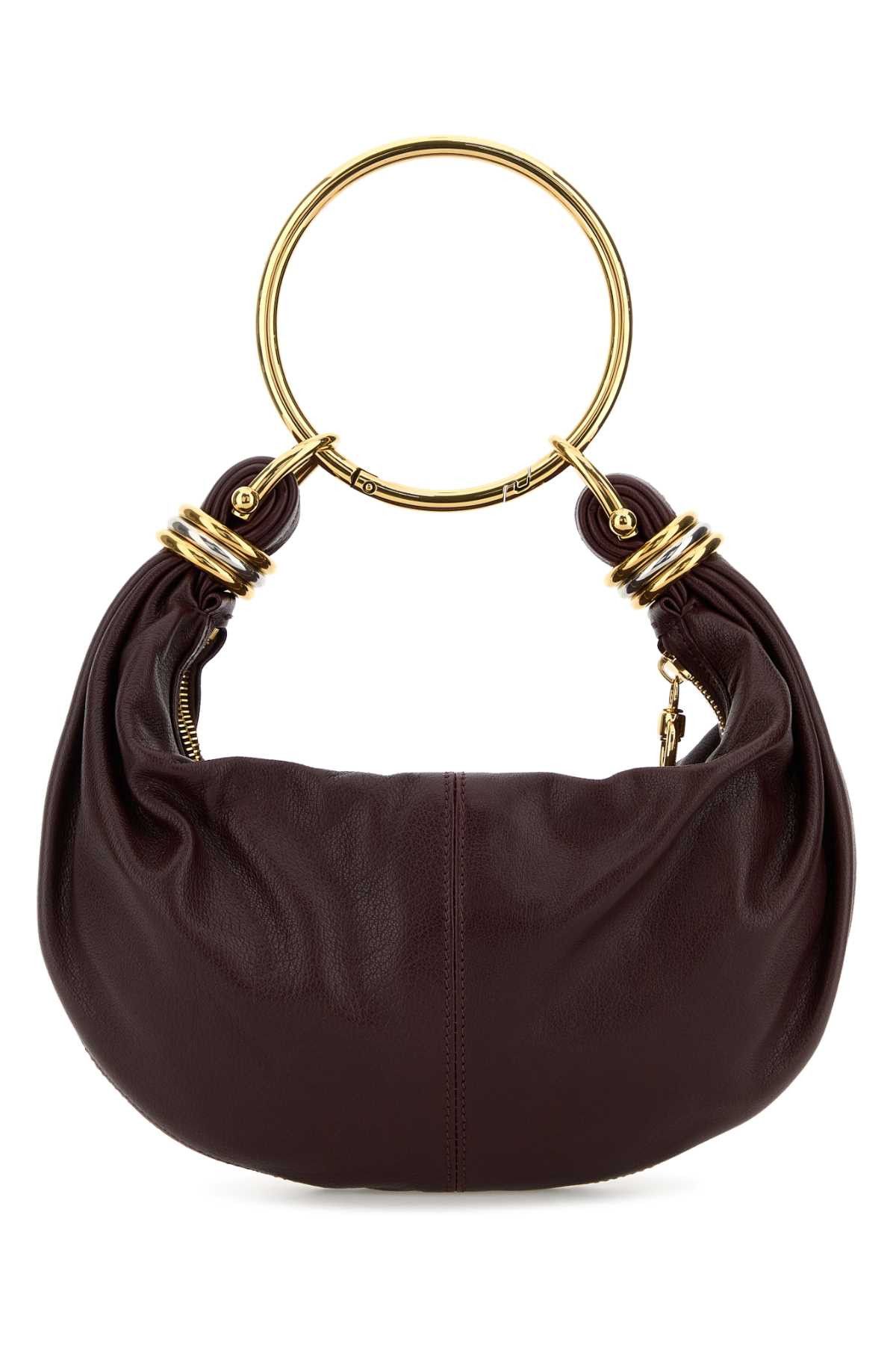 Chloe Aubergine Leather Small Bracelet Handbag Size ONE SIZE - 1 Thumbnail