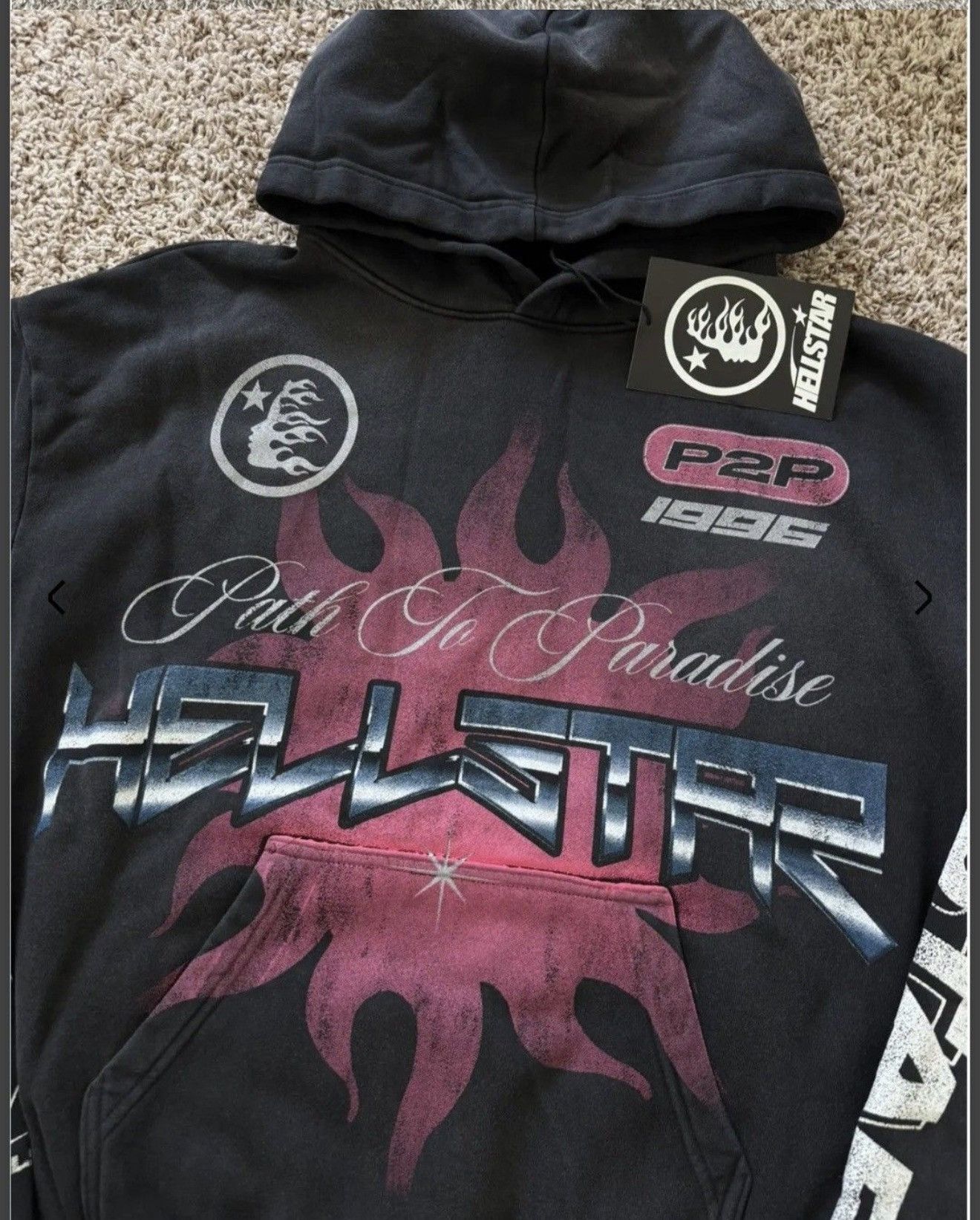 HELLSTAR hellstar racer hoodie Size US L / EU 52-54 / 3 - 2 Thumbnail