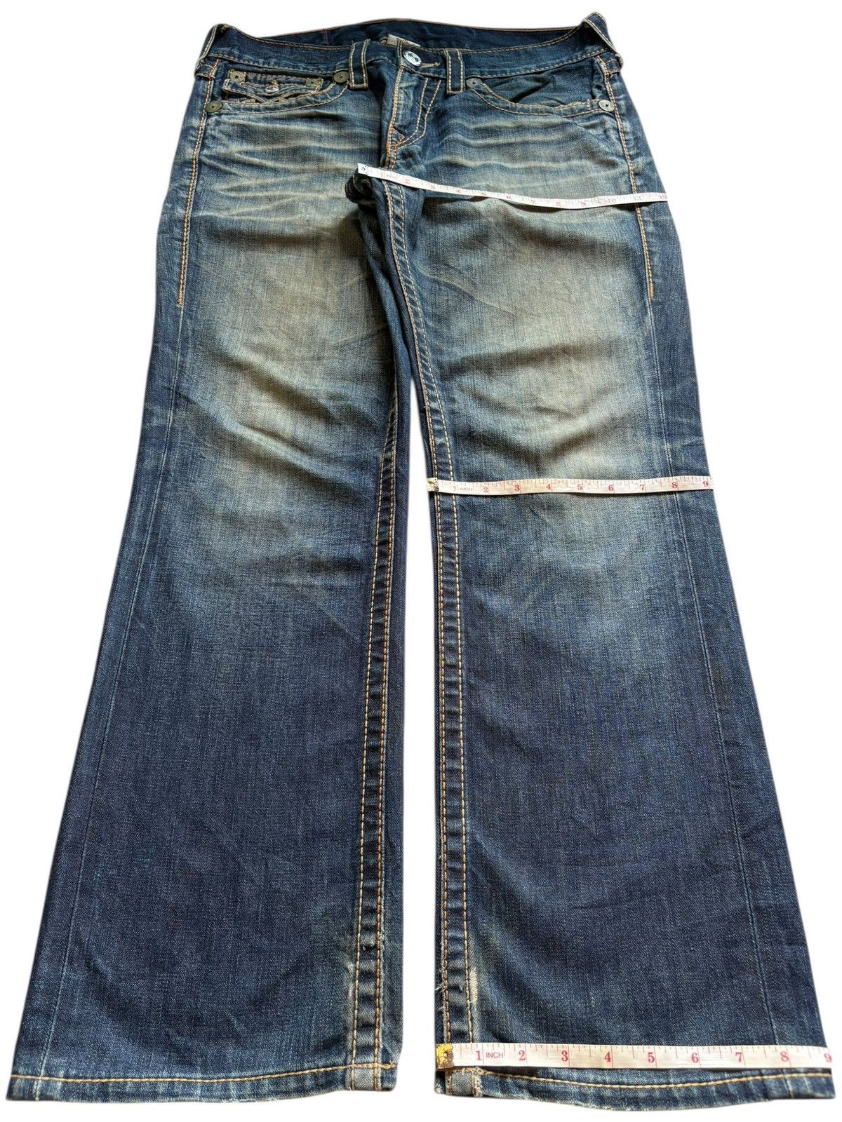 True Religion Vintage True Religion Ricky Big T Mud Wash Baggy Jeans Size US 34 / EU 50 - 15 Thumbnail