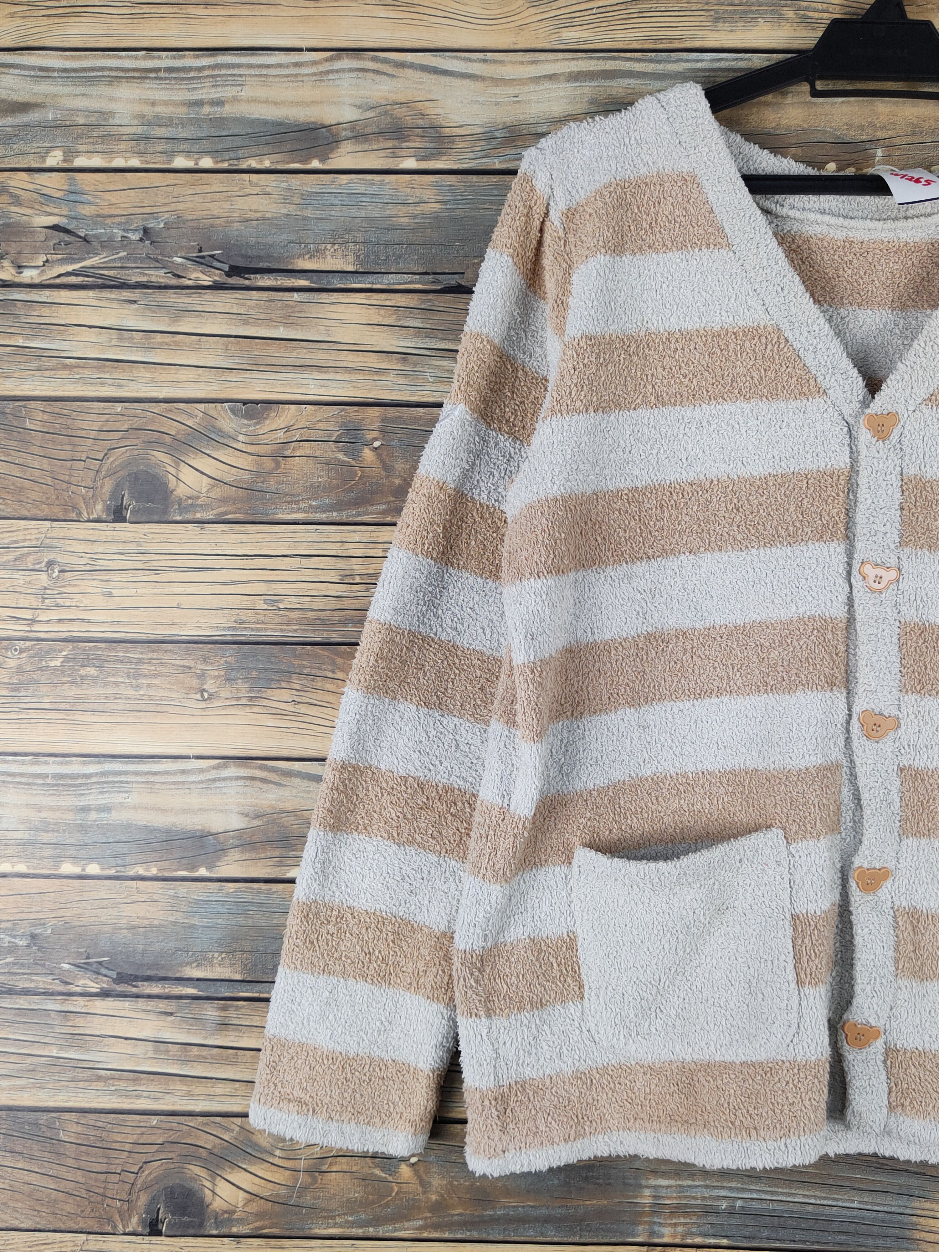 Disney × Japanese Brand × Vintage Disney Light Brown Duffy Bear Knitwear Button Ups #W1265 Size M / US 6-8 / IT 42-44 - 3 Thumbnail