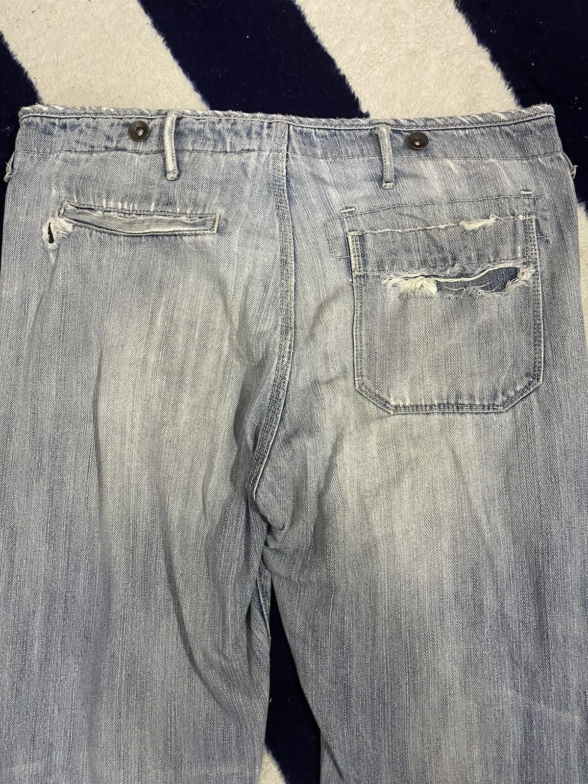 Global Work × Japanese Brand Global Work Distressed Jeans (13) Size US 36 / EU 52 - 6 Thumbnail