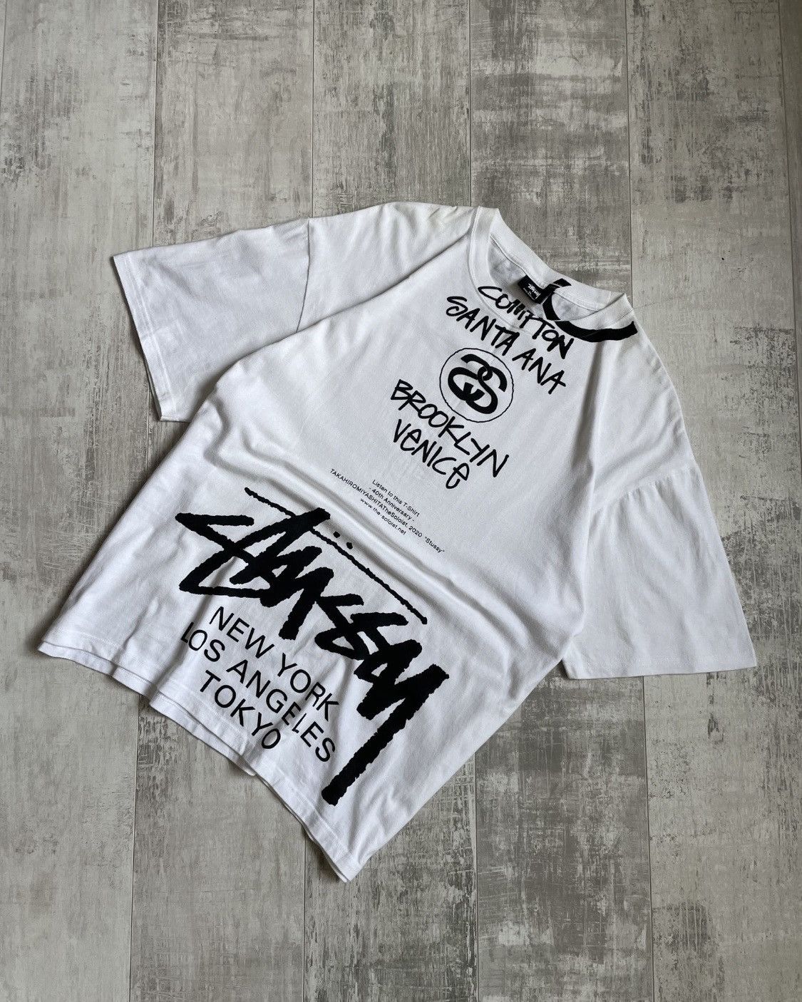 Streetwear × Stussy × Takahiromiyashita The Soloist. Stussy X Takahiromiyashita  40th Anniversary T-Shirt | Grailed