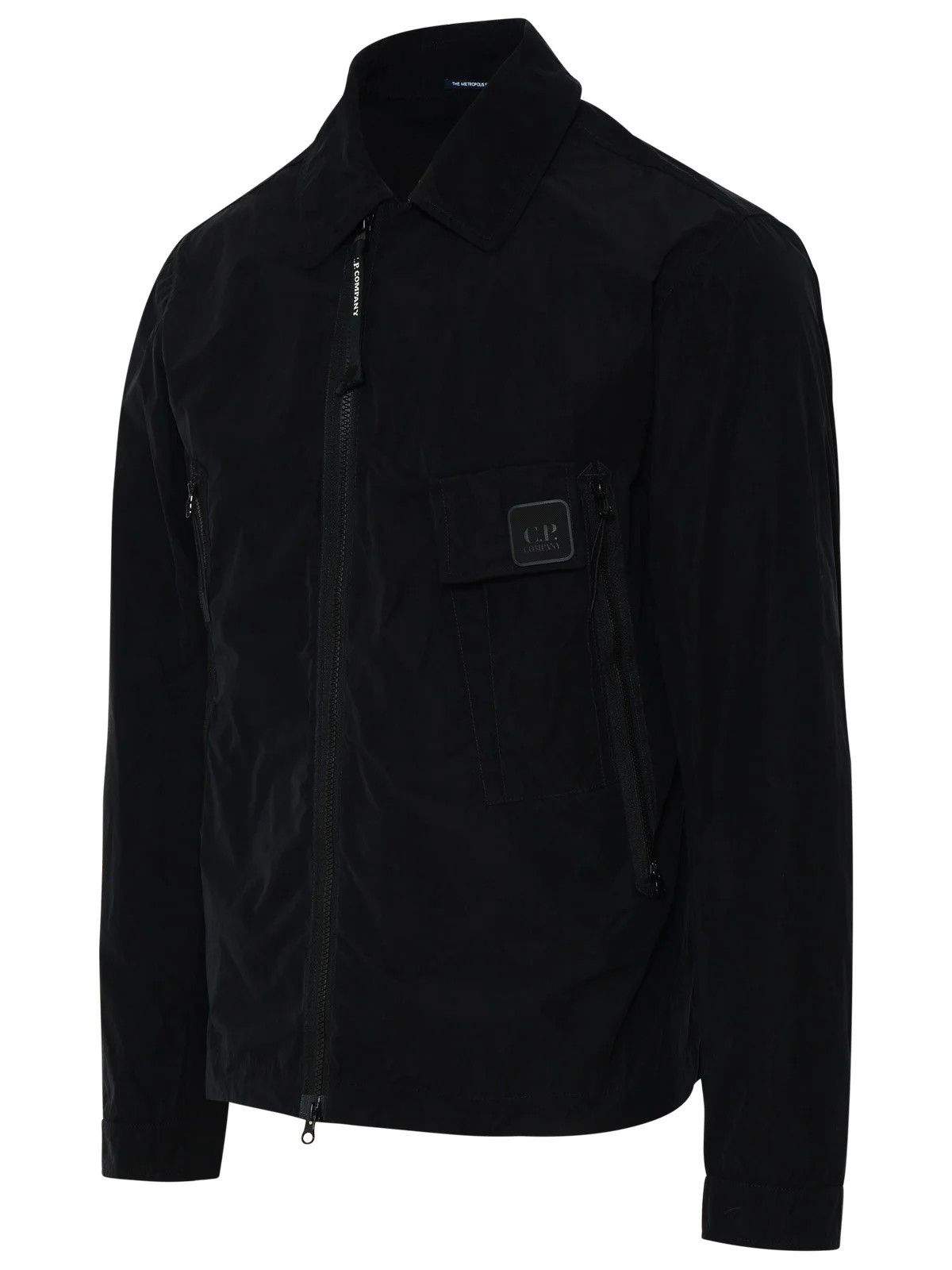 C.P. Company o1y1224 Logo Zip Jacket in Black Size US M / EU 48-50 / 2 - 3 Thumbnail
