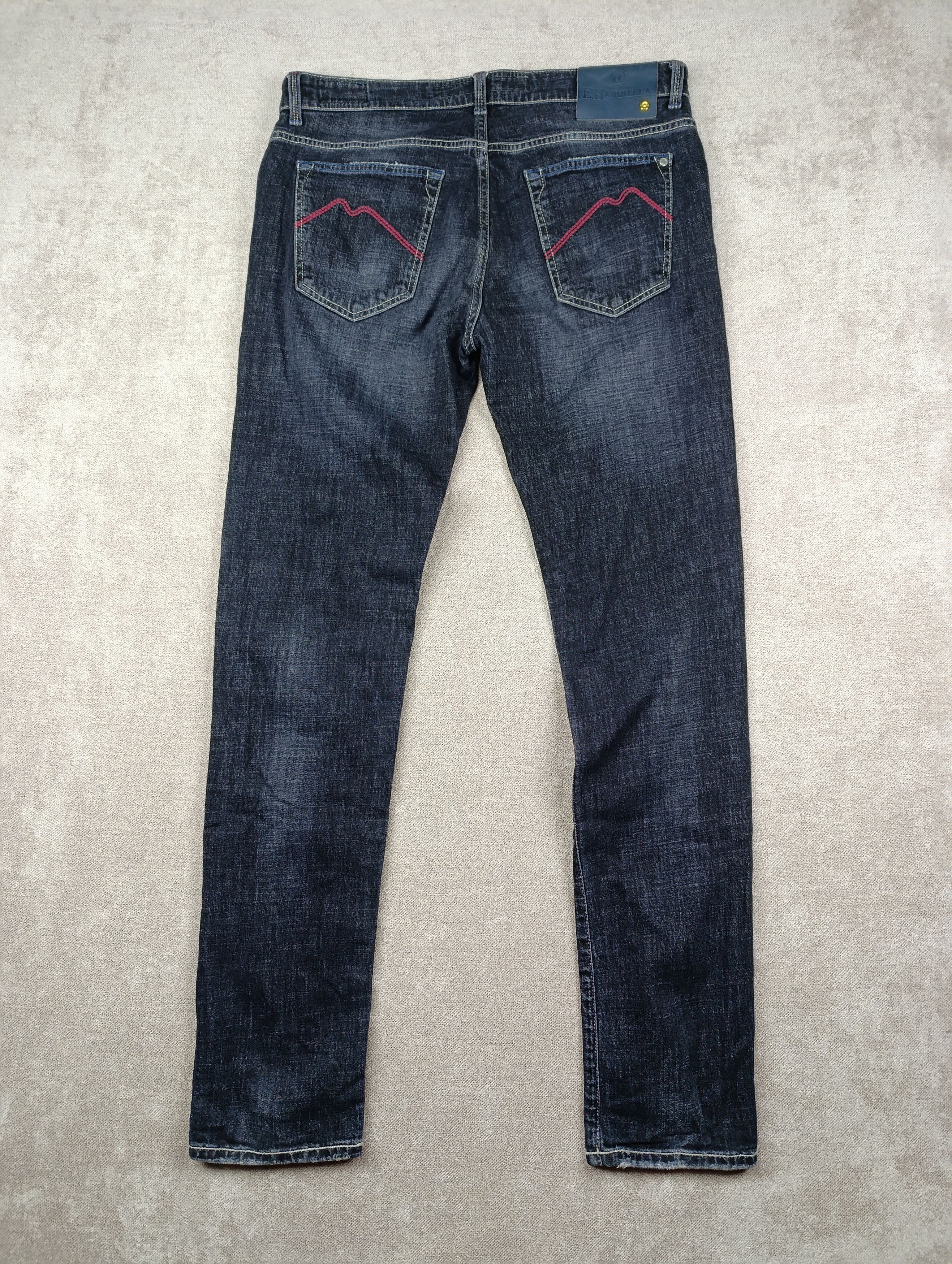 E. Marinella E.MARINELLA JEANS MILANO BUTTON FLY SLIM FIT FOR 100 YEARS Size US 37 - 1 Thumbnail