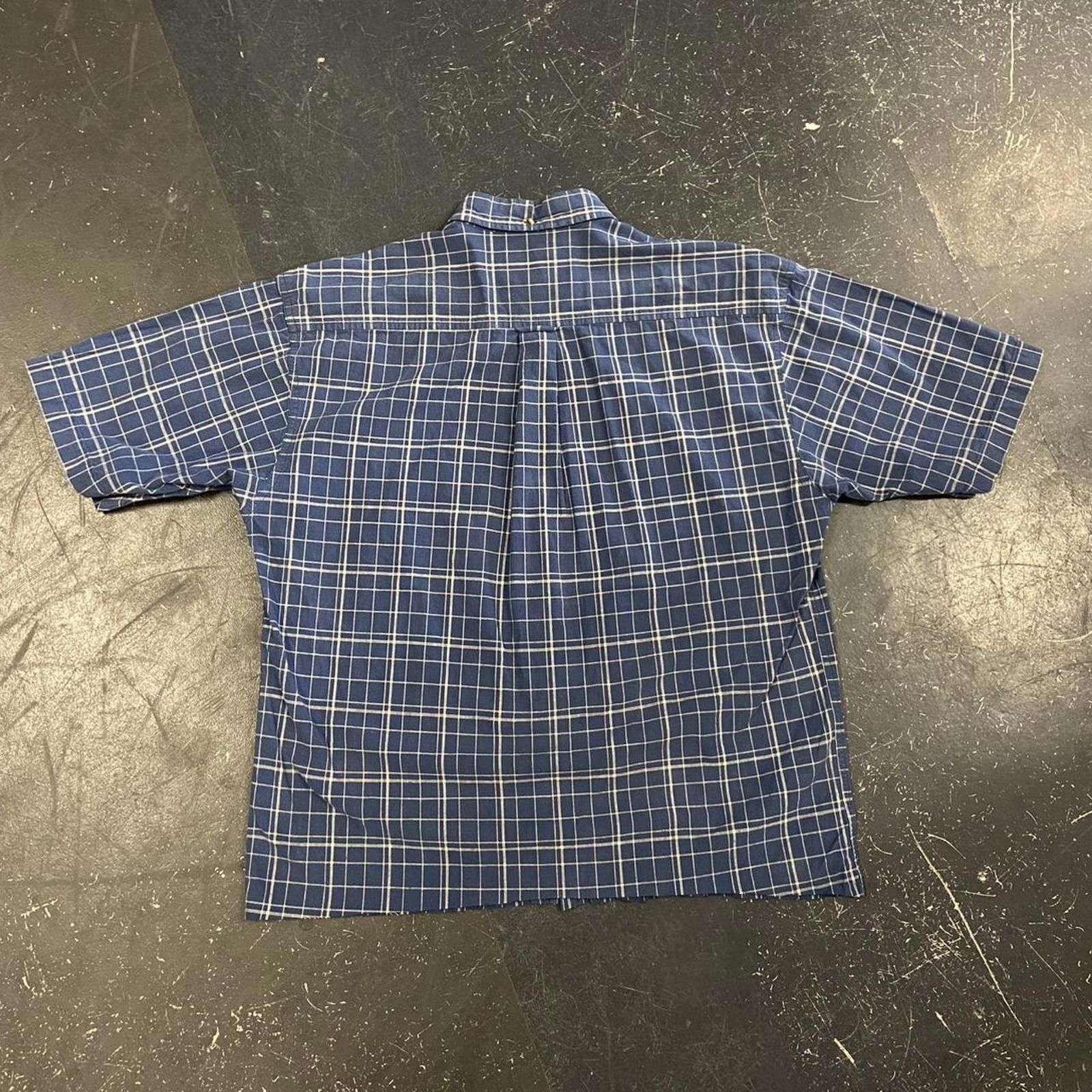 Vintage Vintage Cropped Fridays Blue Plaid Button Up Size US M / EU 48-50 / 2 - 5 Thumbnail