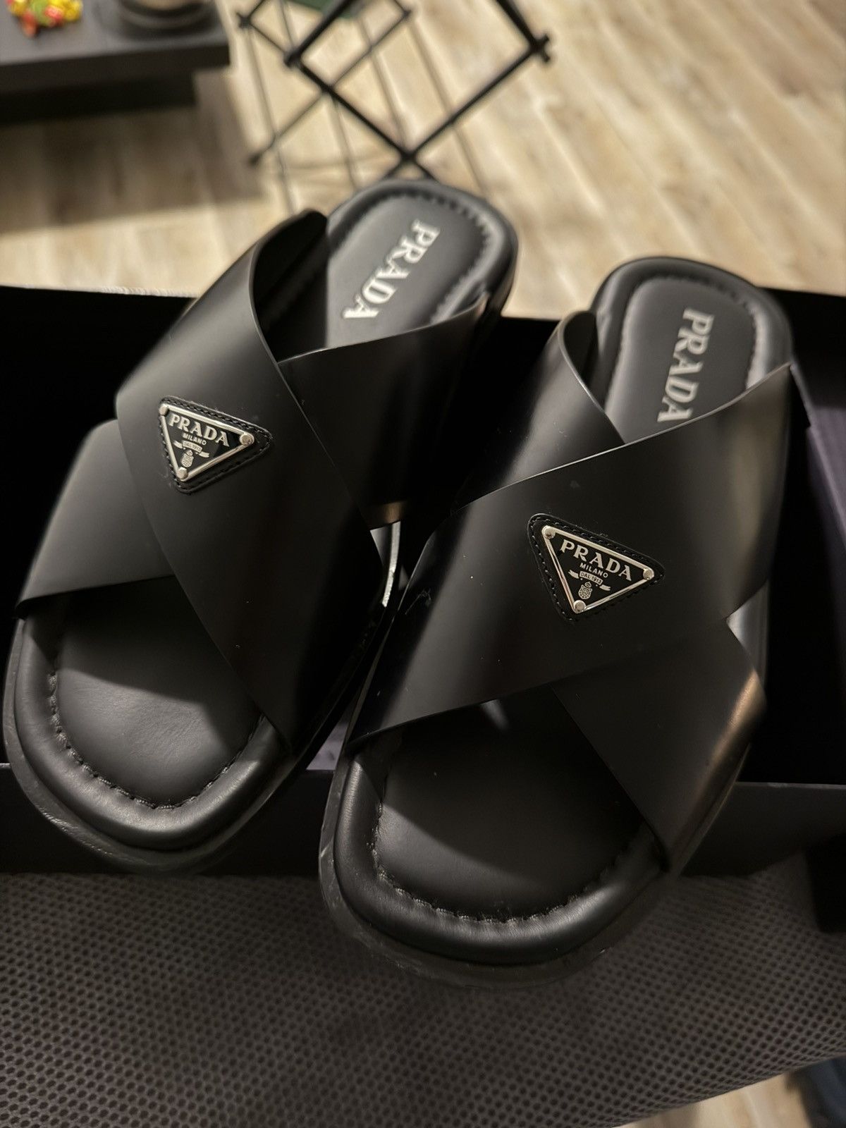 Prada Prada Gladiator Slippers size 9 Size US 9 / EU 42 - 2 Thumbnail