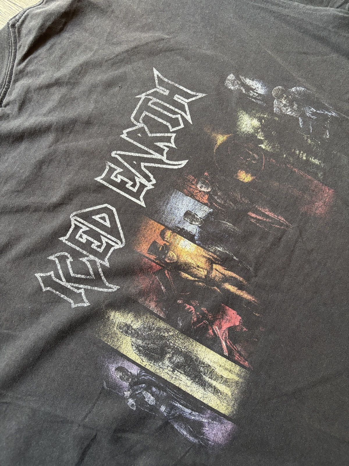 Band Tees Rare Faded Iced Earth Tee Size US XL / EU 56 / 4 - 9 Thumbnail
